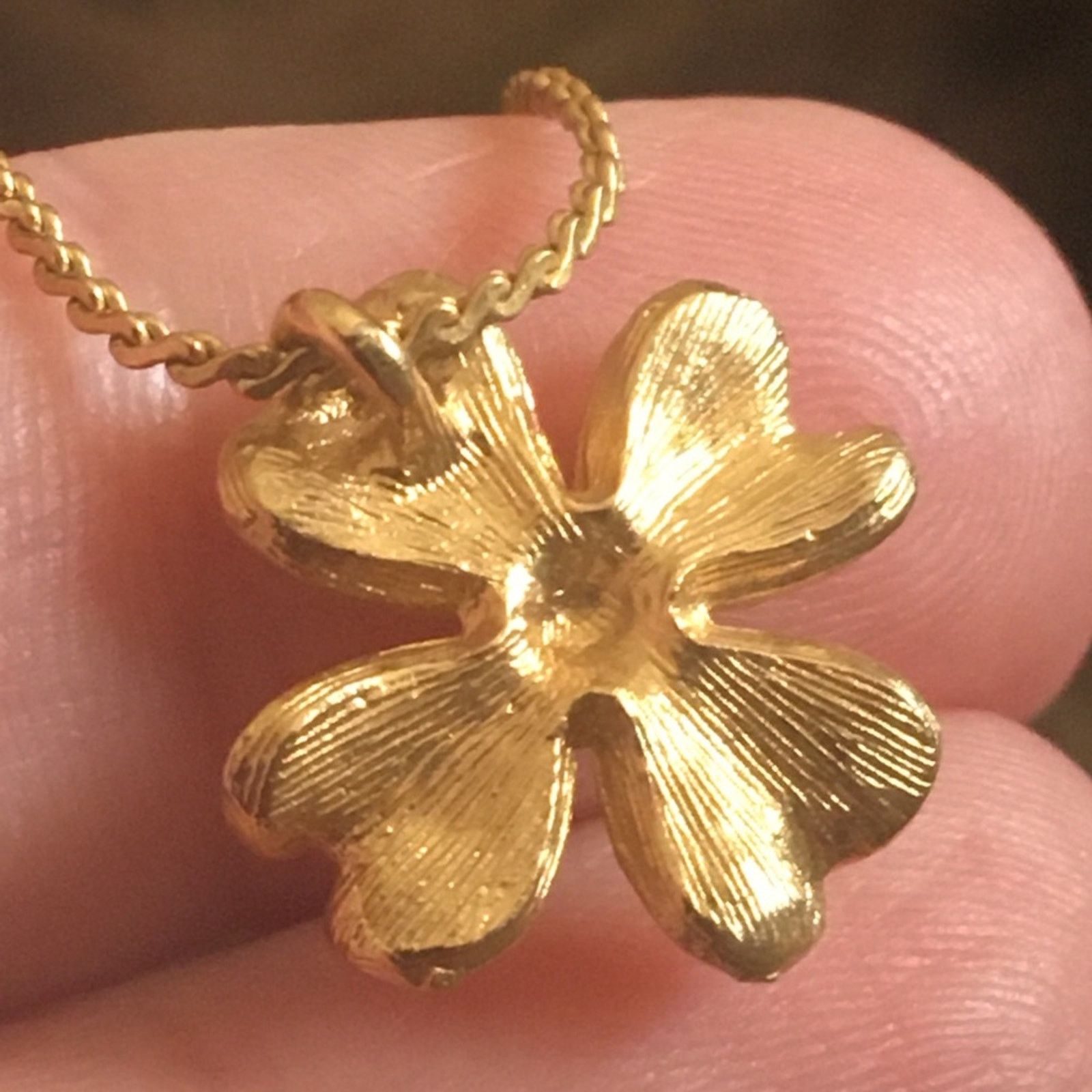 Vintage Vintage 80s enamel flower pendant on chain Size ONE SIZE - 7 Thumbnail