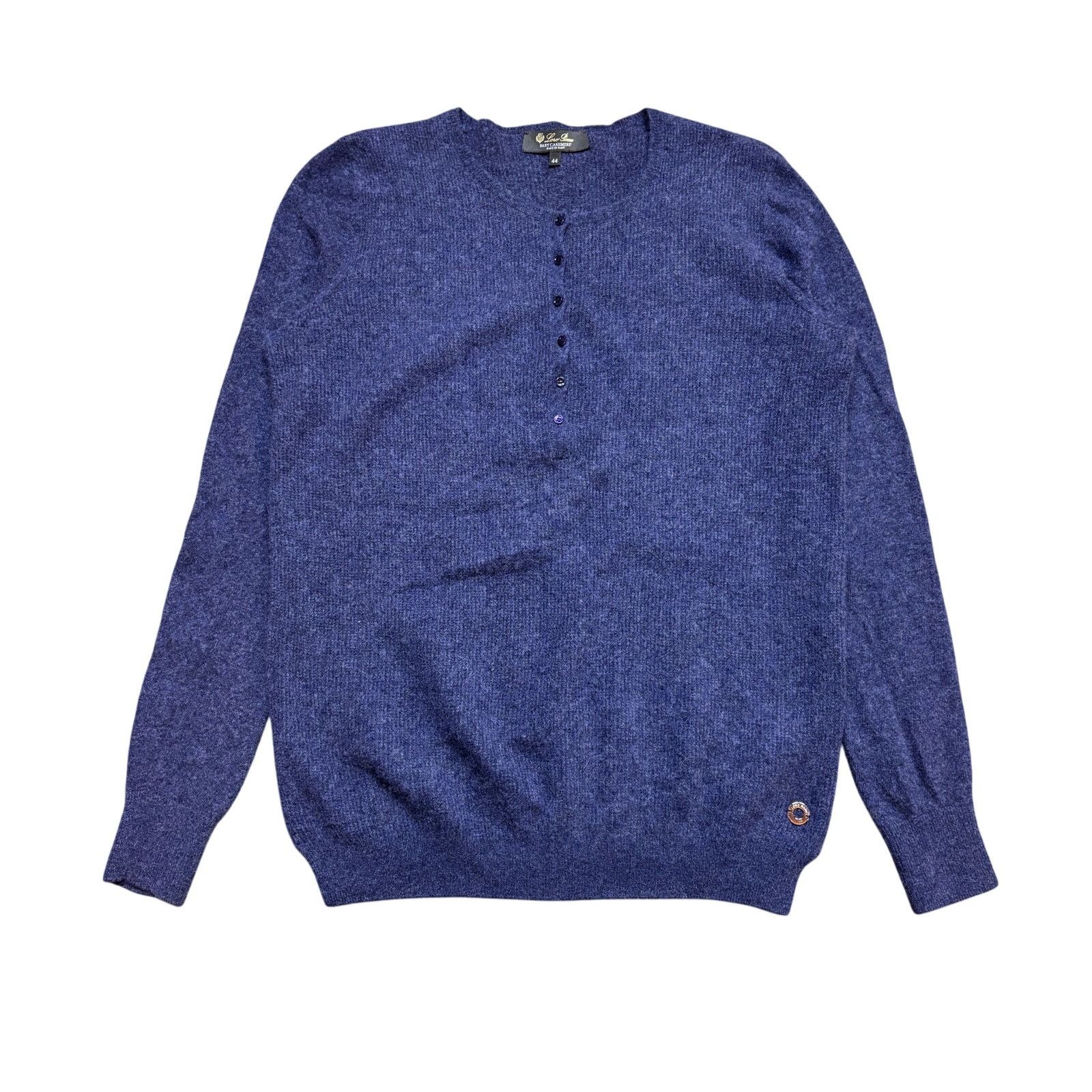 Loro Piana Loro Piana Baby Cashmere 1/4 Button Sweater Women's 44 Size M / US 6-8 / IT 42-44 - 1 Thumbnail