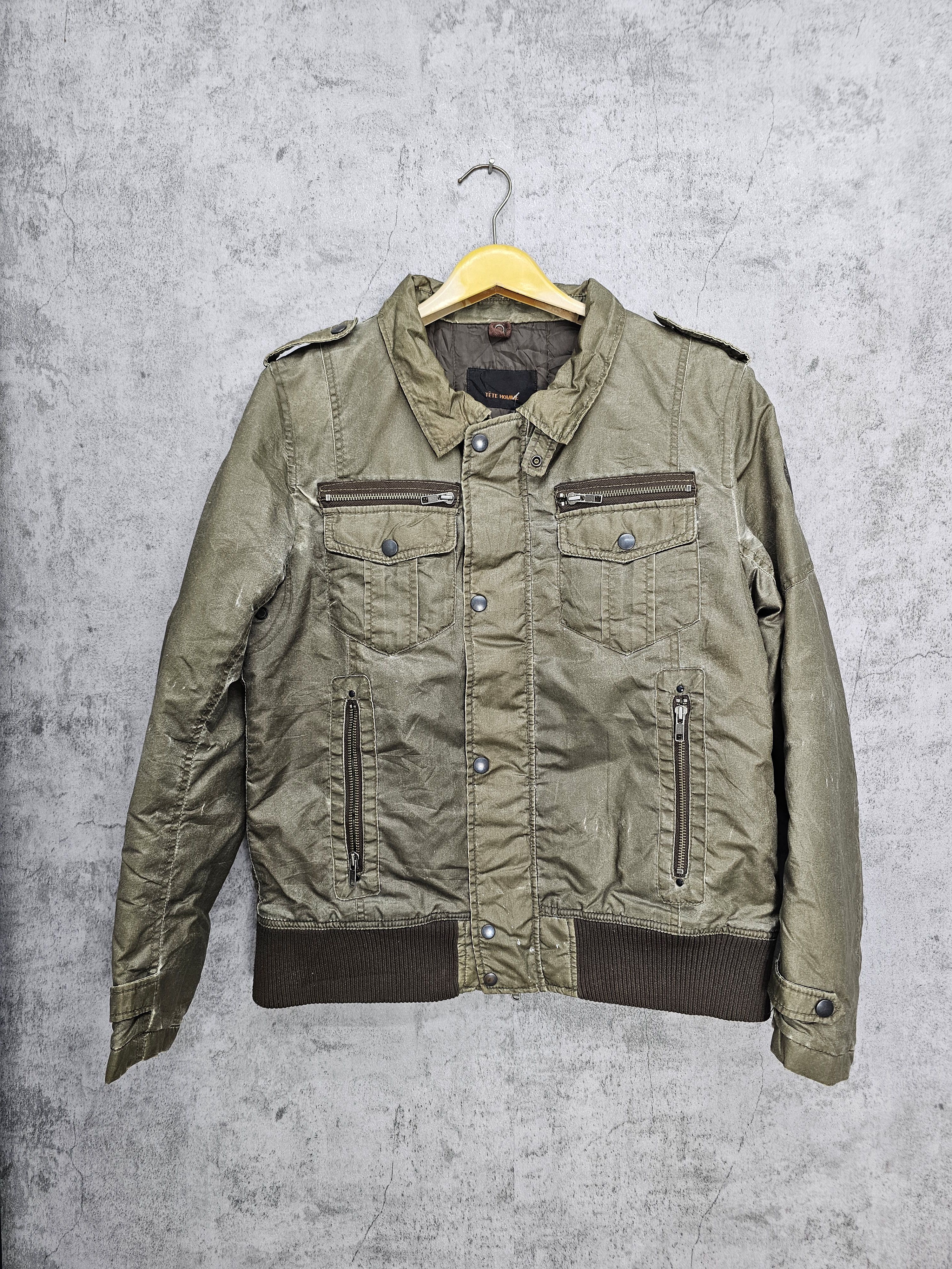 Japanese Brand TETE HOMME Multi Pocket Motorcycles Bikers Jacket J0088 Size US M / EU 48-50 / 2 - 1 Thumbnail