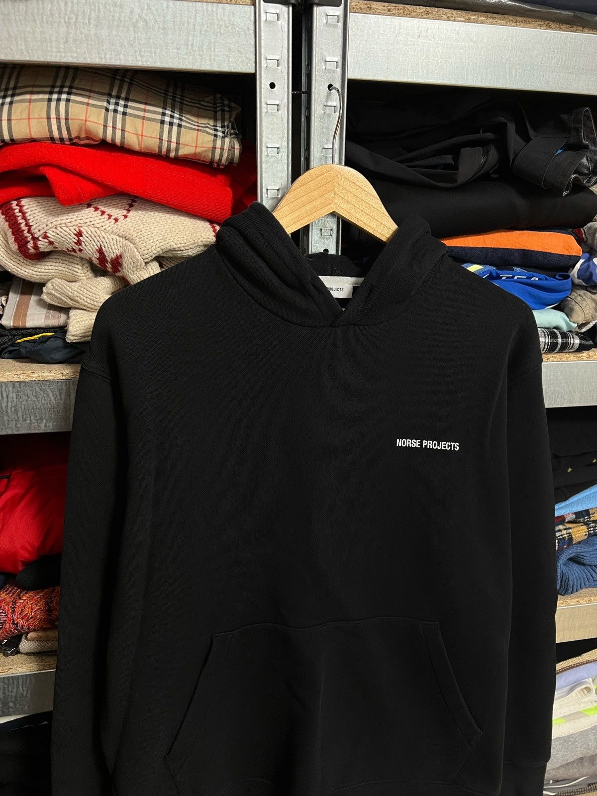 Designer × Norse Projects Men’s Norse Projects Black Vagn Classic Hoodie Logo Size M Size US M / EU 48-50 / 2 - 2 Thumbnail