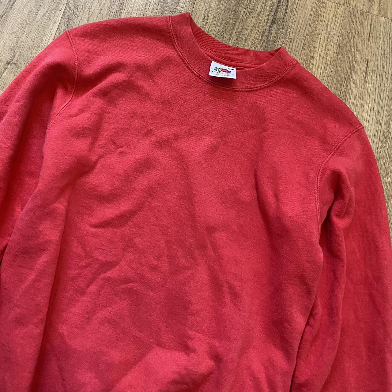 Fruit Of The Loom Red crewneck sweatshirt #90s Size US S / EU 44-46 / 1 - 3 Thumbnail