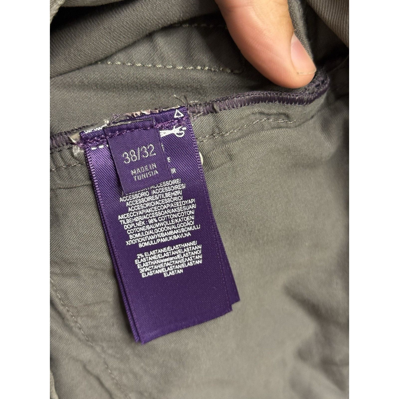 Ralph Lauren Purple Label Ralph Lauren Purple Label Slim Fit Grey Stretch Jeans Pants Size US 38 / EU 54 - 4 Thumbnail