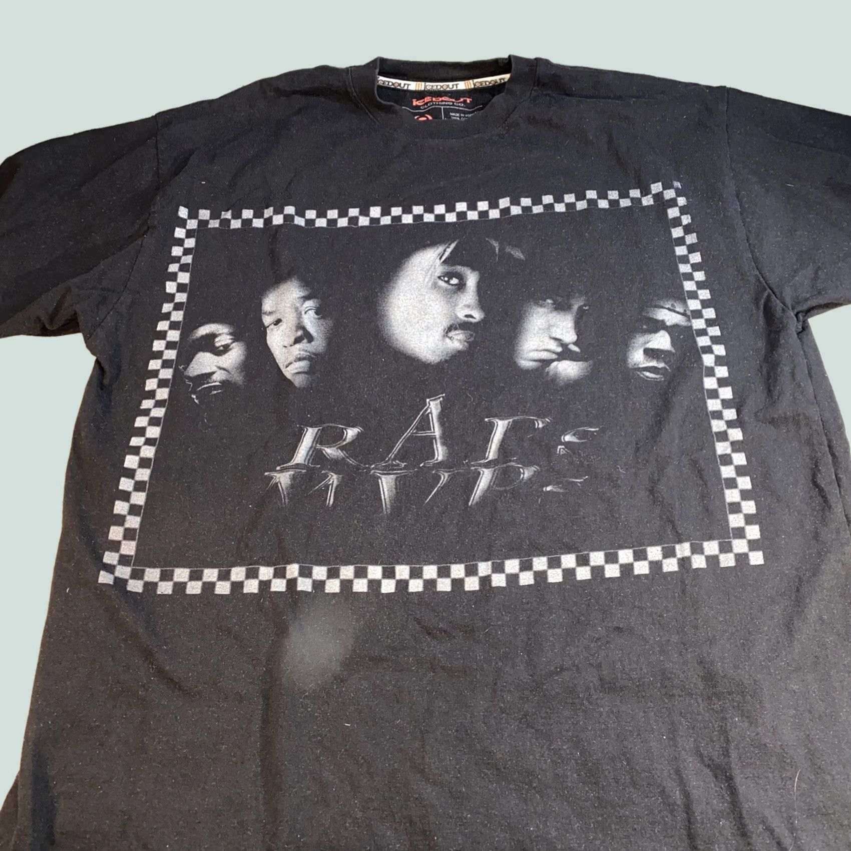Vintage VINTAGE T-Shirt Men XL Black Icedout Rap’s MVP’s 2pac Dr Dre Jay-z Snoop Eminem Size US XL / EU 56 / 4 - 1 Thumbnail