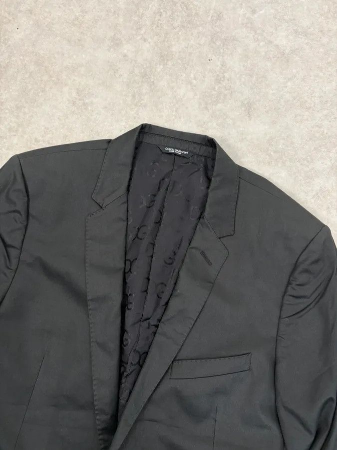 Dolce & Gabbana 2000s Dolce & Gabbana Classy Black Blazer Jacket Size 42R - 4 Thumbnail