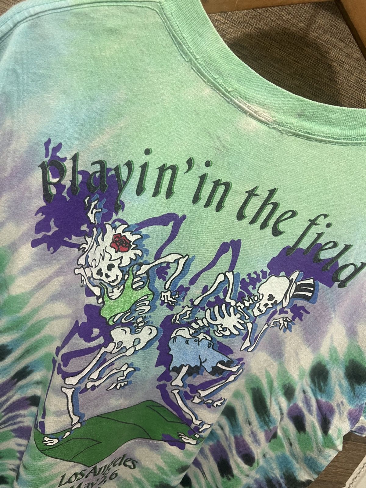 Band Tees × Vintage Vintage 1990 Grateful Dead Playin In The Field Vortex Dye Size US XL / EU 56 / 4 - 6 Thumbnail
