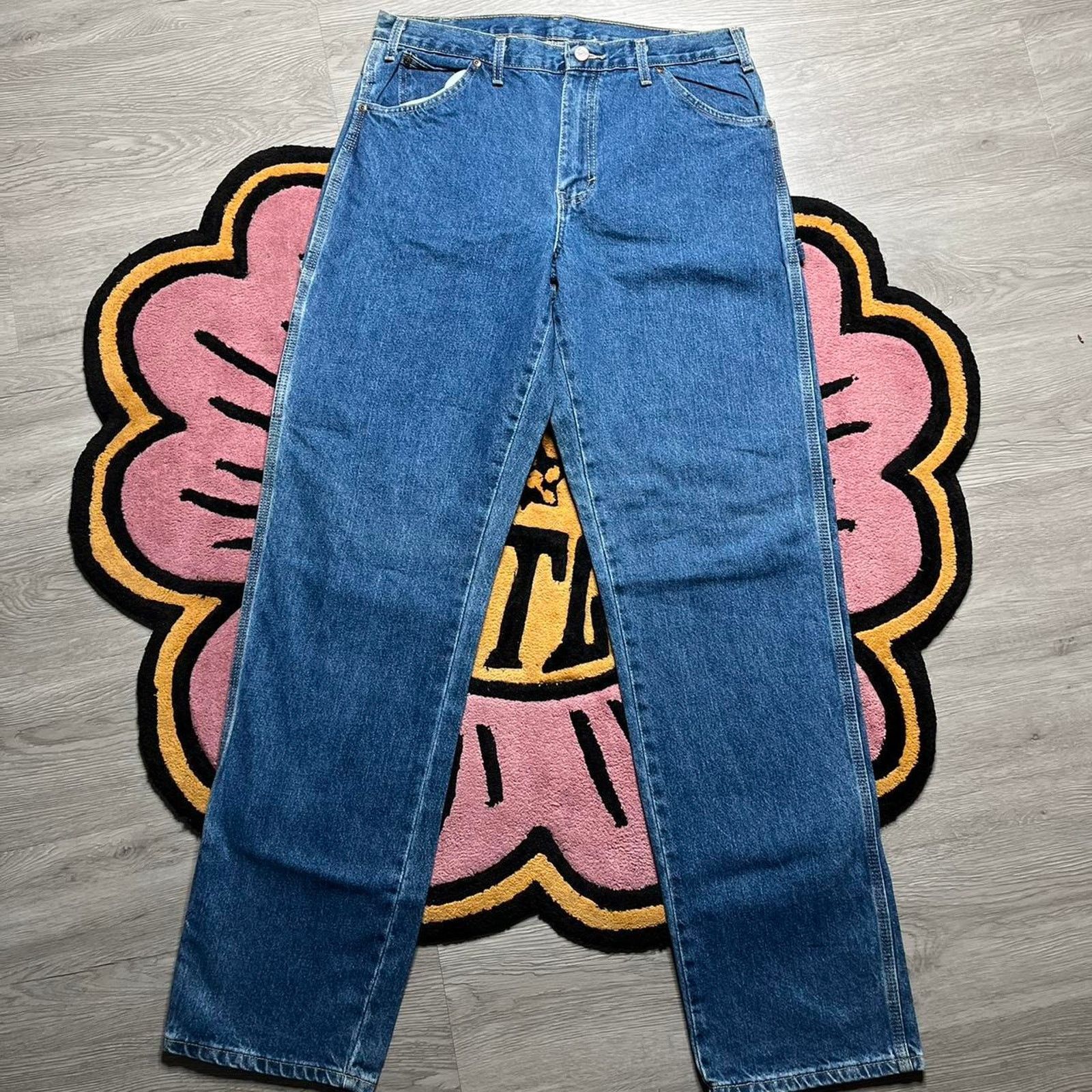 Dickies Dickies Carpenter Style Denim Work Pants Size 34x36 Blue Size US 34 / EU 50 - 3 Thumbnail