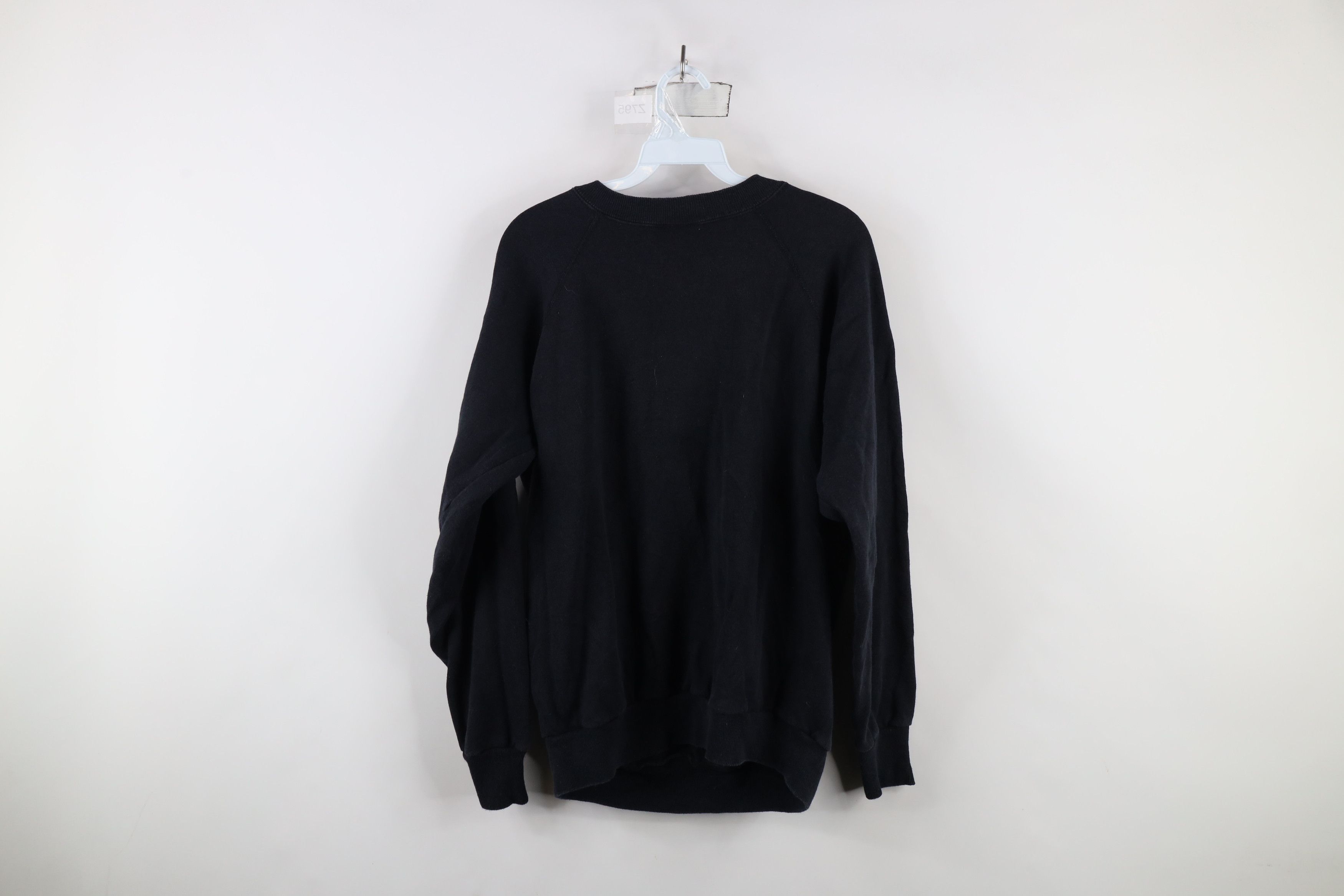 Vintage Vintage 80s 90s Streetwear Crewneck Sweatshirt Black USA Size XL / US 12-14 / IT 48-50 - 5 Thumbnail