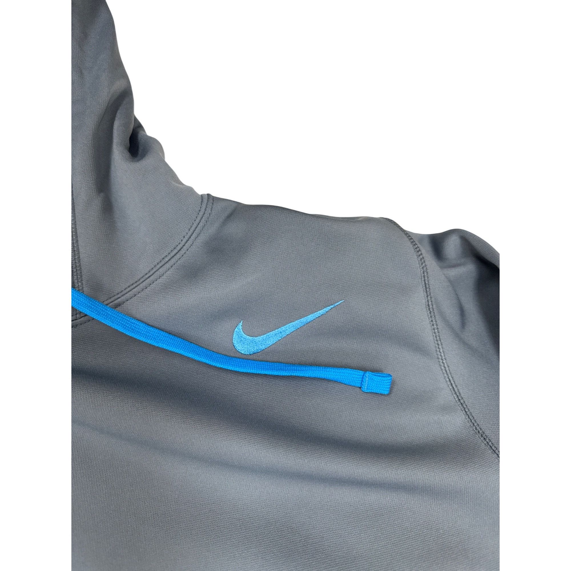 Nike Nike Therma-Fit Mens Gray & Blue Pullover Hoodie Size M SKU Size US M / EU 48-50 / 2 - 3 Thumbnail