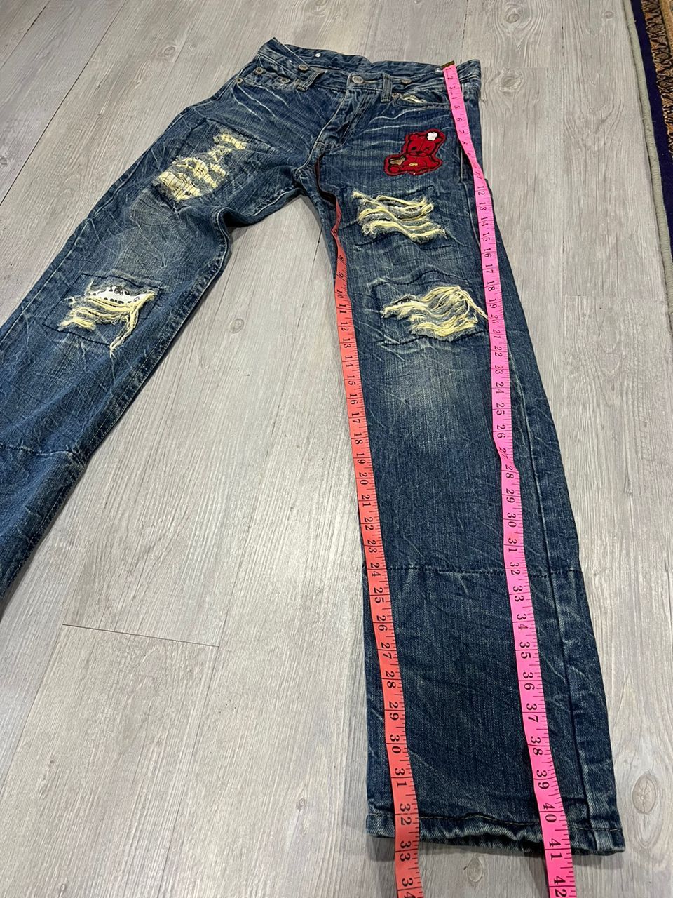 Hysteric Glamour Vintage JEANS BEAR Distressed Denim Size US 28 / EU 44 - 7 Thumbnail
