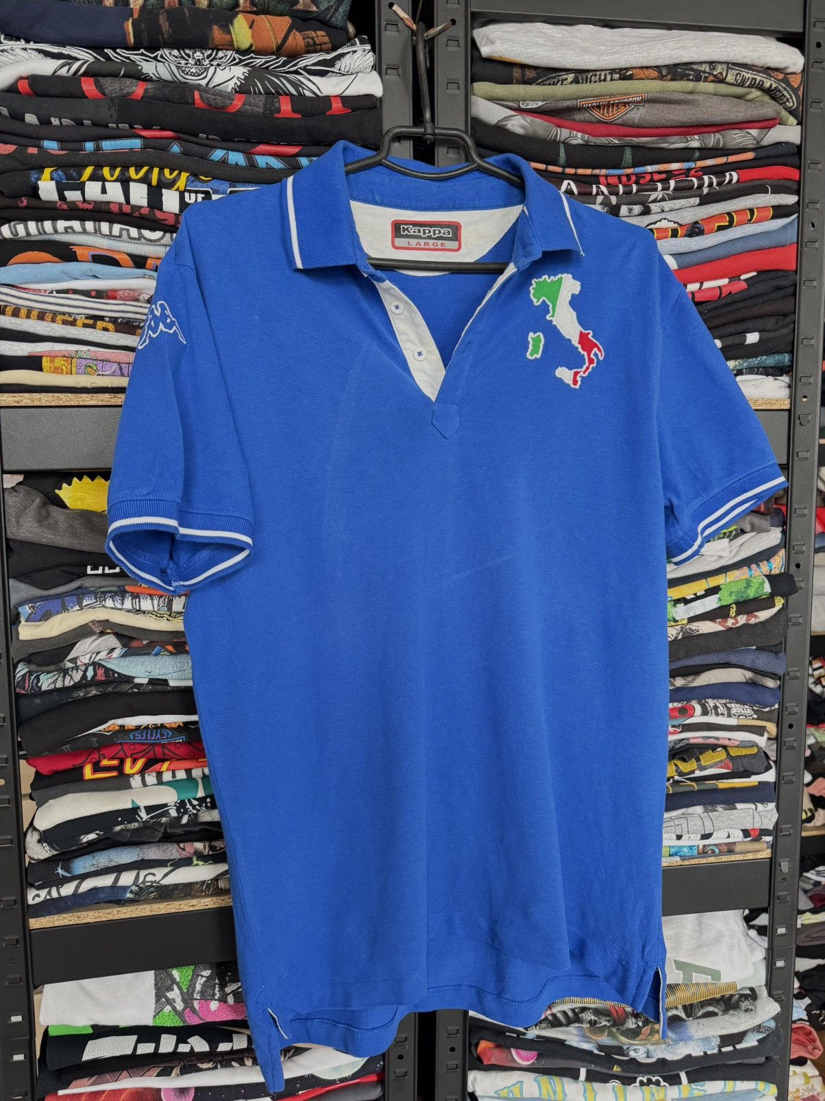 Kappa Kappa Italy polo tee Big logo Size US L / EU 52-54 / 3 - 1 Thumbnail