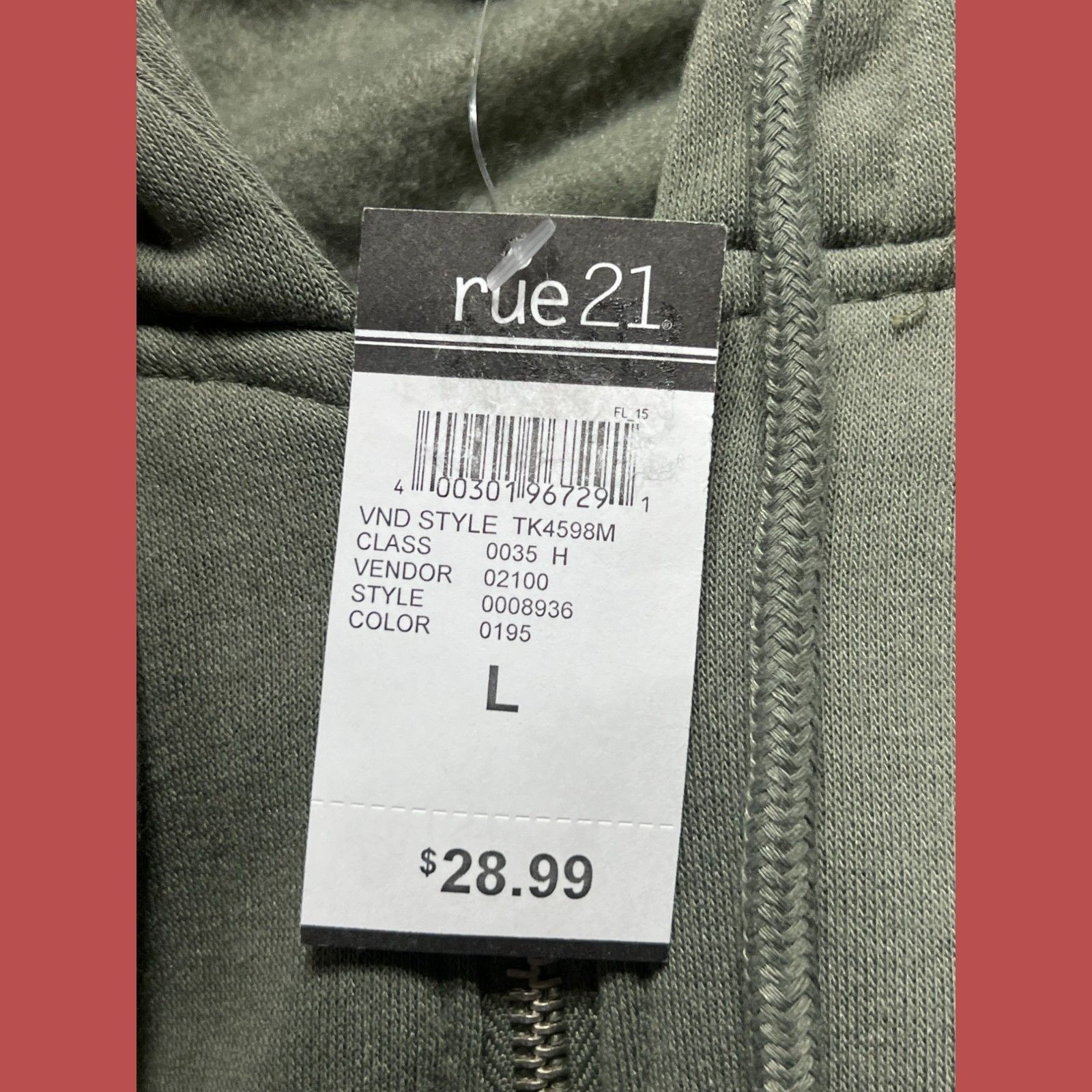 Other Love Mood - Women's Long Sleeve Hooded Sweat - Olive Green - Size L / US 10 / IT 46 - 7 Thumbnail