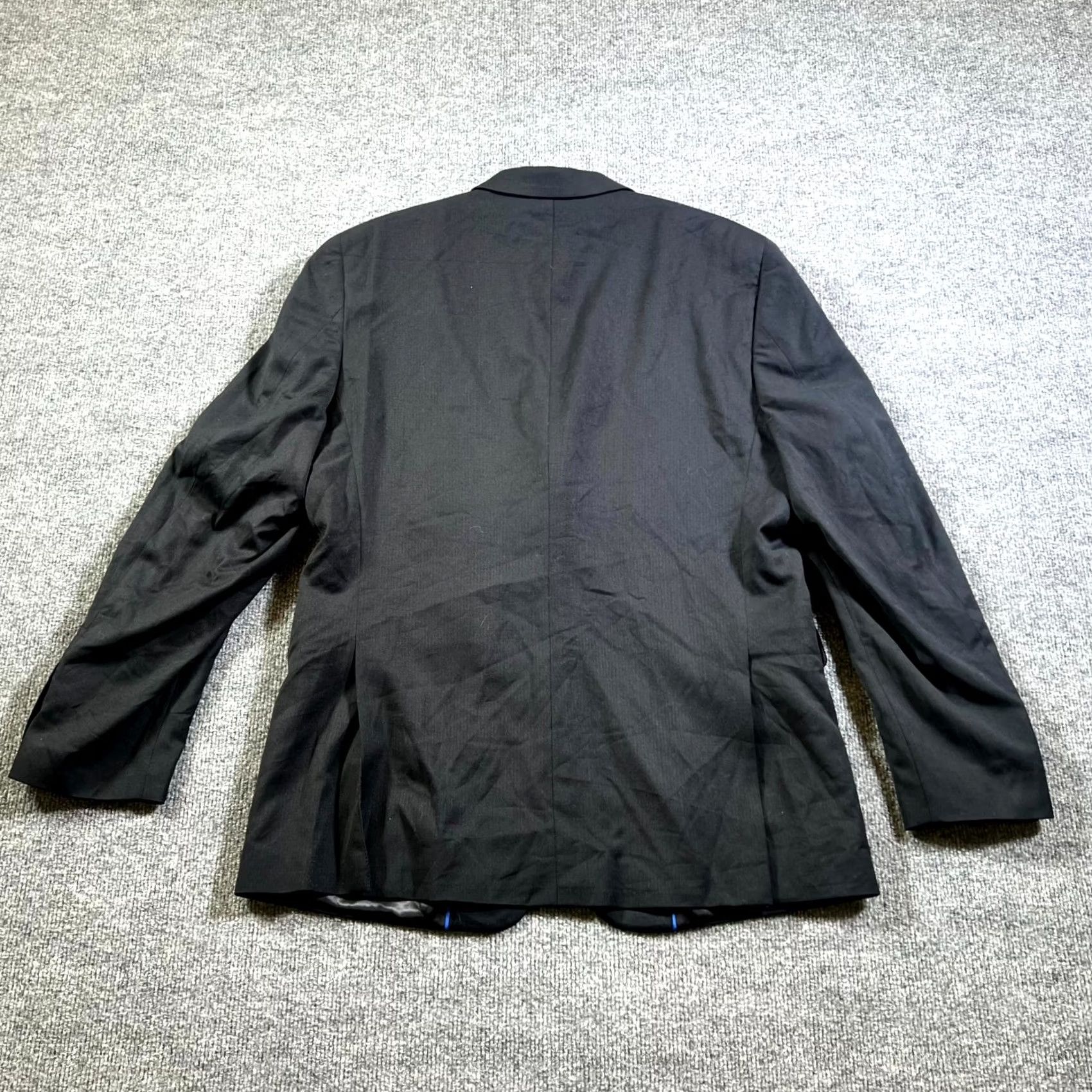 Vintage Ivy Crew Blazer Mens 40R Black Notch Lapel Single Breasted Jacket Formal Blazer Size 40R - 3 Thumbnail