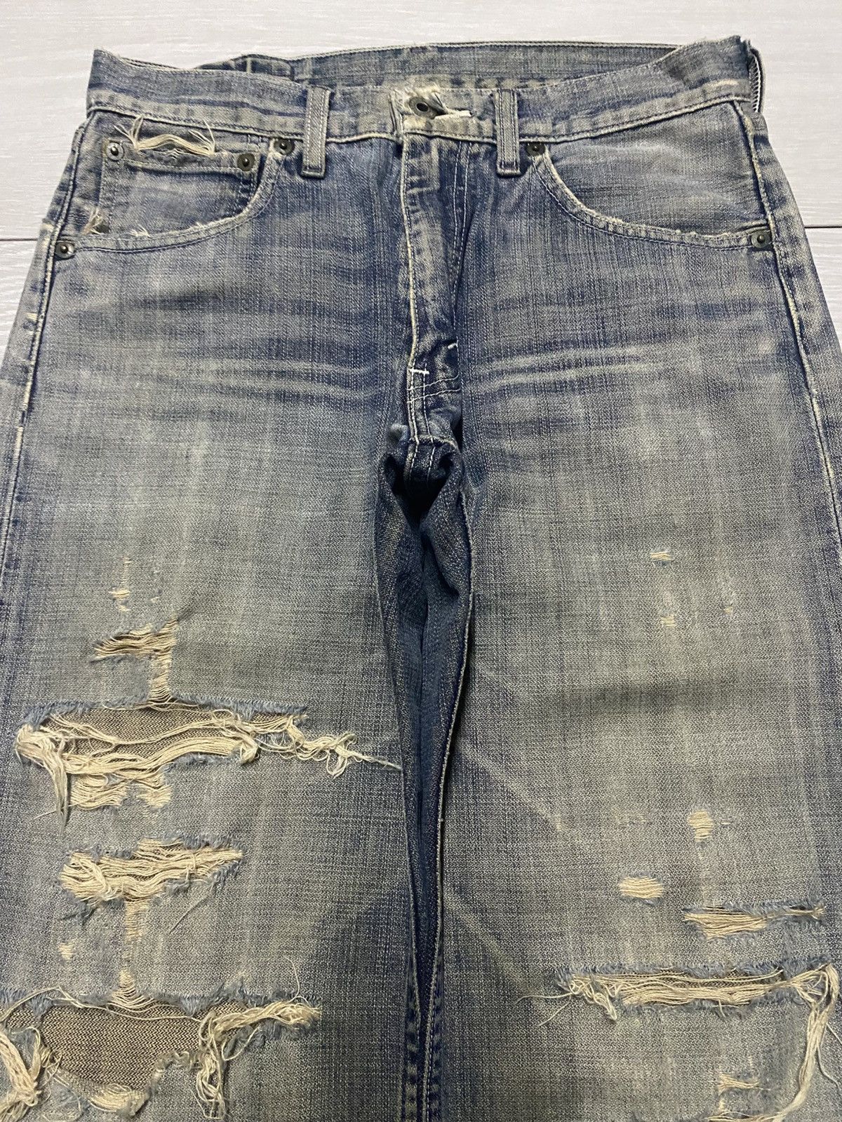 Levi's Vintage Levis 503 Top Button J41 Mud Wash Streetwear Jeans Size US 28 / EU 44 - 3 Thumbnail