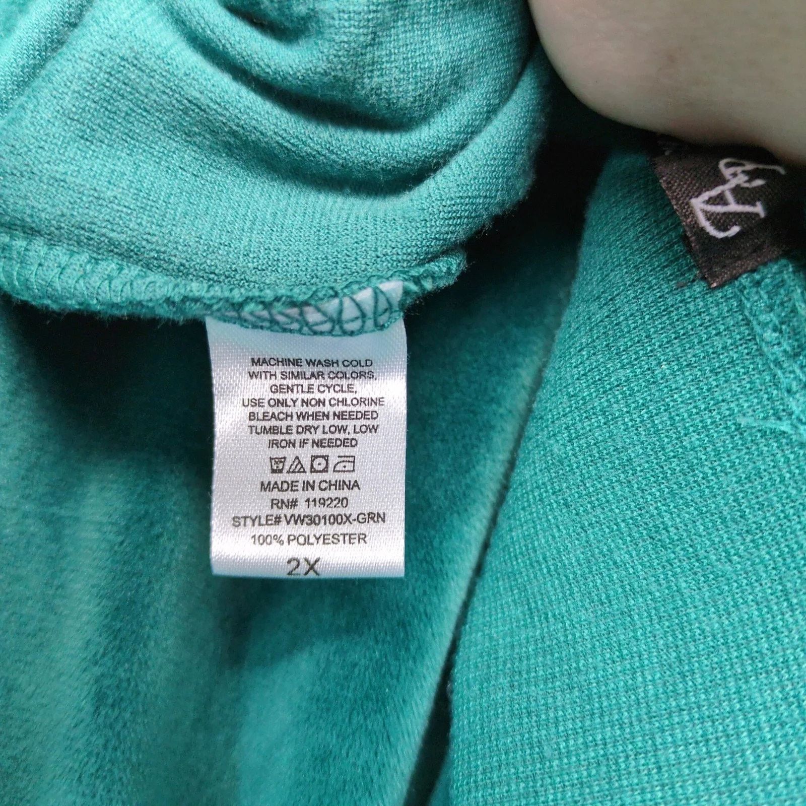 Other Ashley Blue 2pc Green Velour Tracksuit Women's Plus 1X/2X Size XXL / US 16-18 / IT 52-54 - 9 Thumbnail
