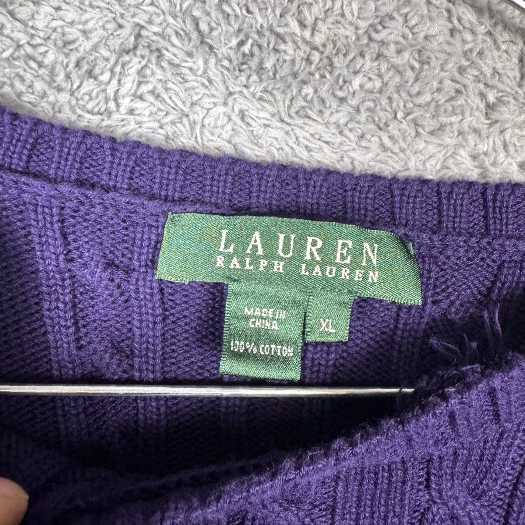 Ralph Lauren VINTAGE Lauren Ralph Lauren Sweater Women XL Cable Knit Pullover Size XL / US 12-14 / IT 48-50 - 5 Thumbnail