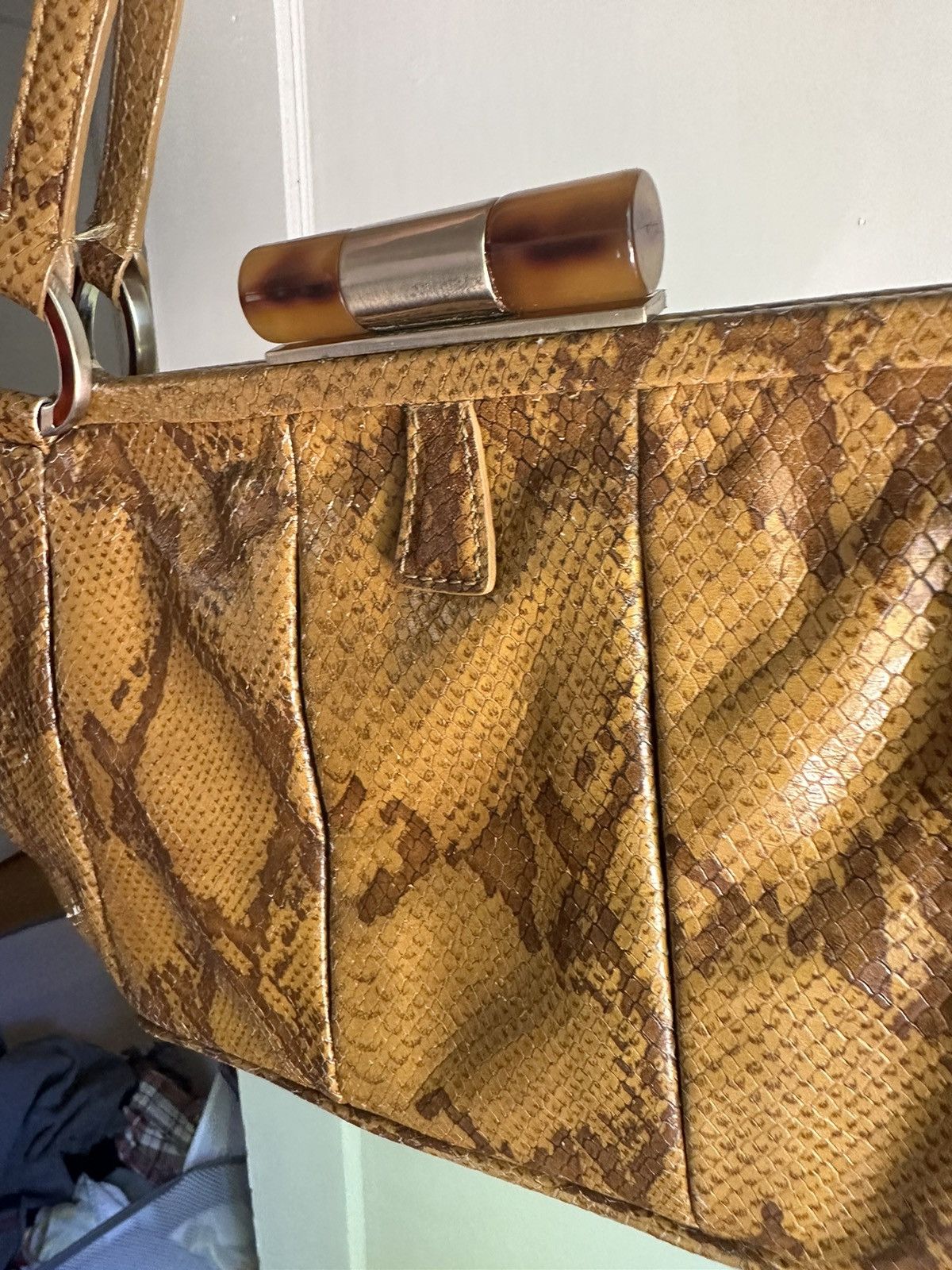 Vintage Snake Skin purse Size ONE SIZE - 7 Thumbnail