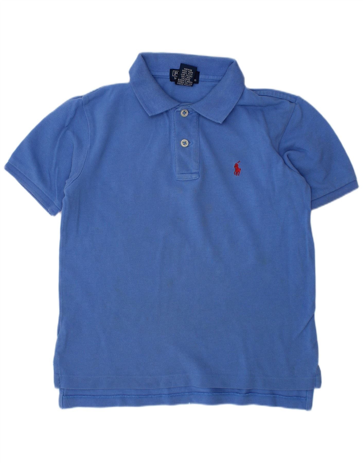 Polo Ralph Lauren Boys Polo Shirt 4-5 Years Blue Cotton Size XS / US 0-2 / IT 36-38 - 1 Thumbnail