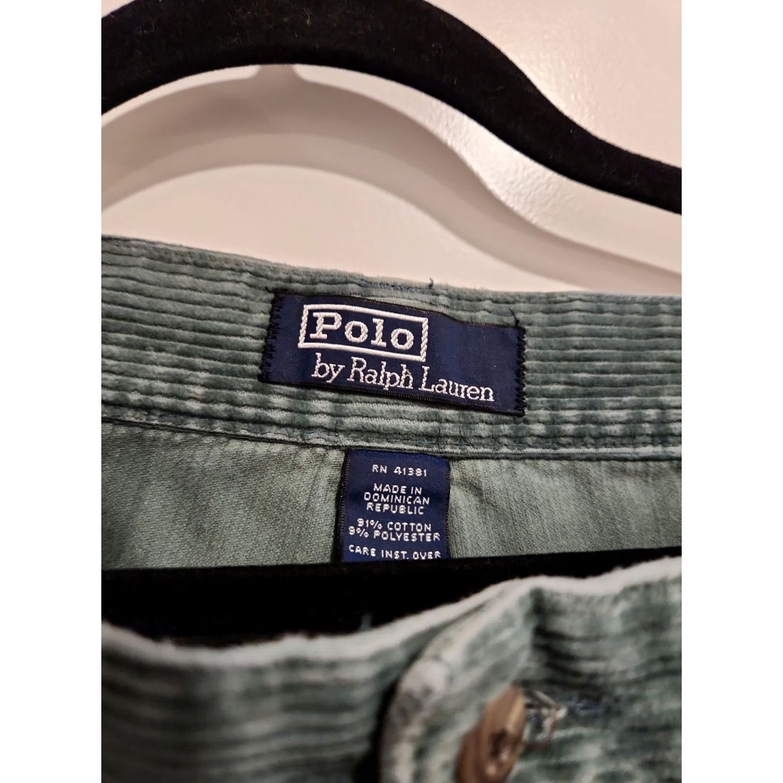 Polo Ralph Lauren Polo Ralph Lauren Mens Corduroy Pants Green 35x32 Regular 90s Logo Vintage Casual Pants Size US S / EU 44-46 / 1 - 2 Thumbnail