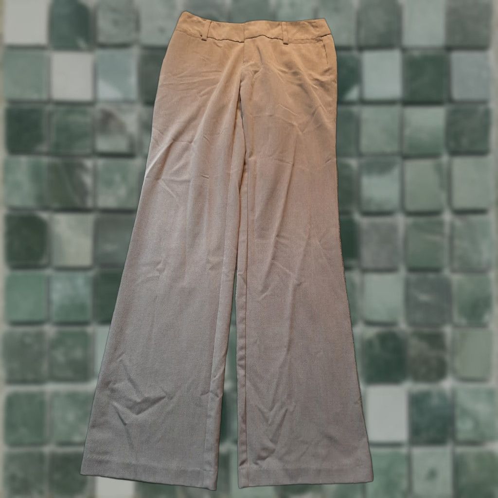 Vintage AB Studio Woman’s Size 2 Dress Pants Tan Polyester Dress Pants Womens Brown 2 Regular Mid Rise Workwear Casual Business AB Studio Size 26" / US 2 / IT 38 - 1 Thumbnail