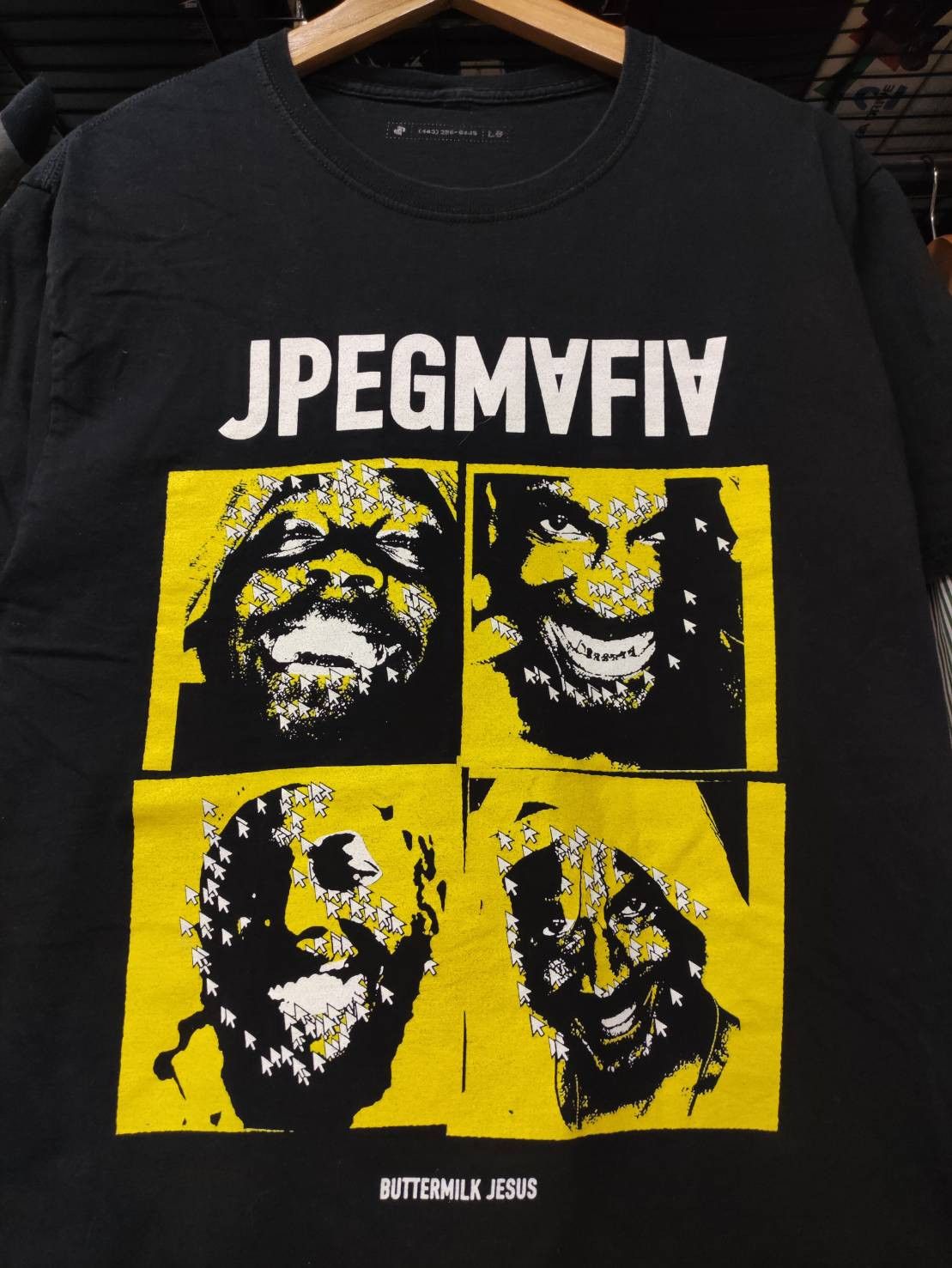 Rap Tees JPEGMAFIA " Buttermilk Jesus " Single Promo T-Shirt Size US L / EU 52-54 / 3 - 1 Thumbnail