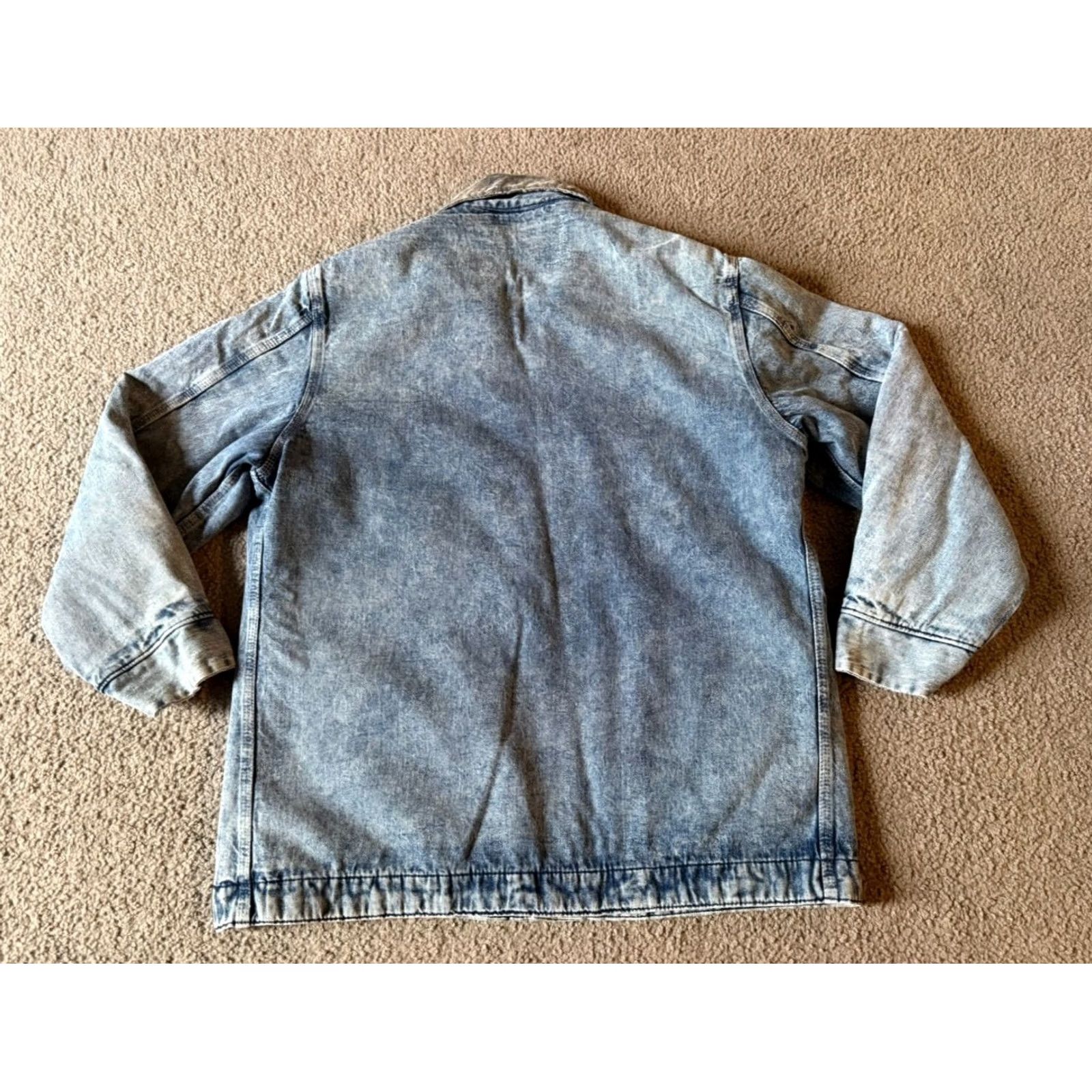 Sears VINTAGE Sears Chore Denim Jacket - Work Outerwear - Blanket Lined - Men's - Size L - Blue - 70s - Western Americana Size US L / EU 52-54 / 3 - 2 Thumbnail