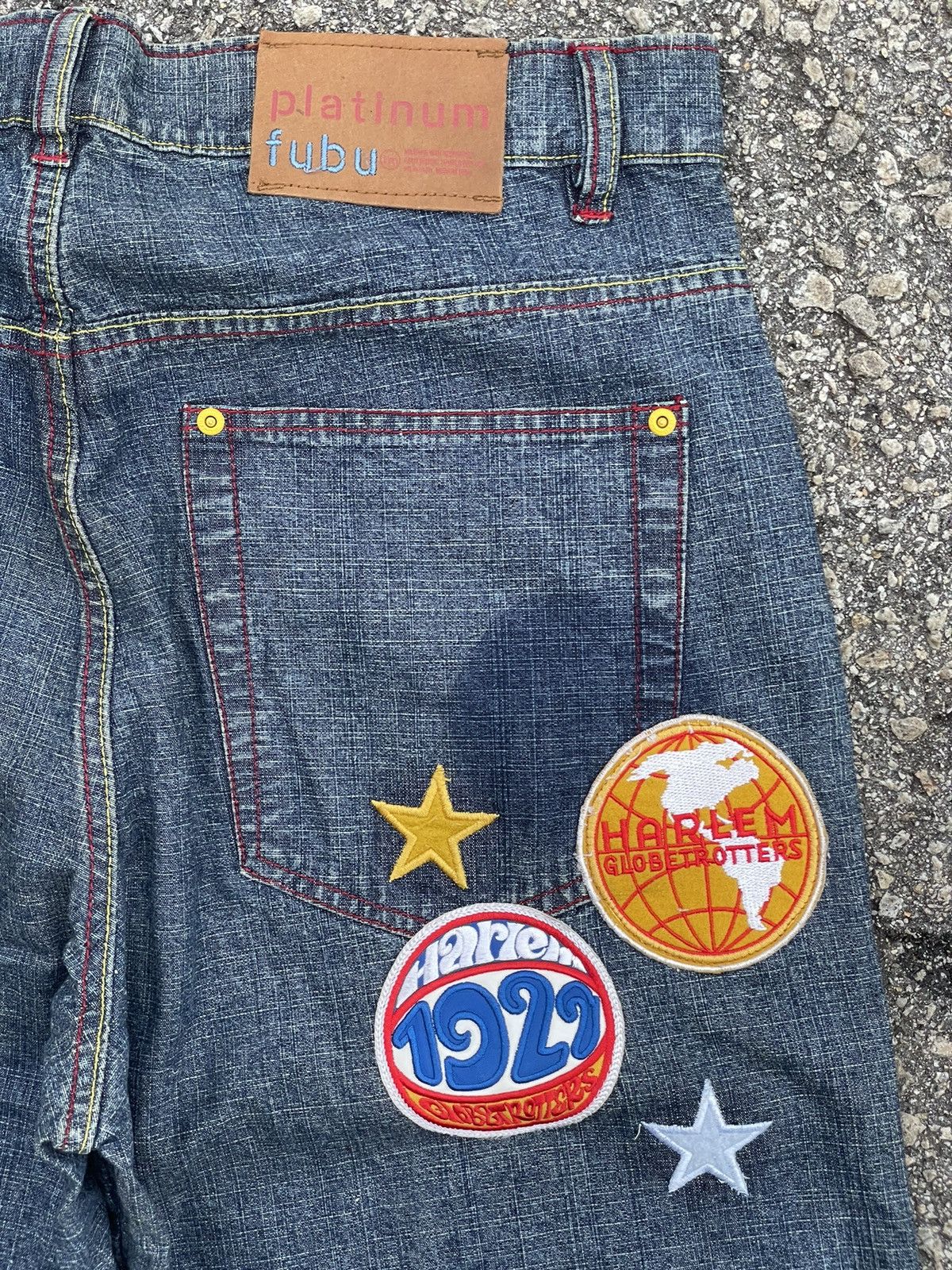 Fubu Fubu x Harlem Globetrotters Baggy Jeans Streetwear Size US 36 / EU 52 - 12 Thumbnail