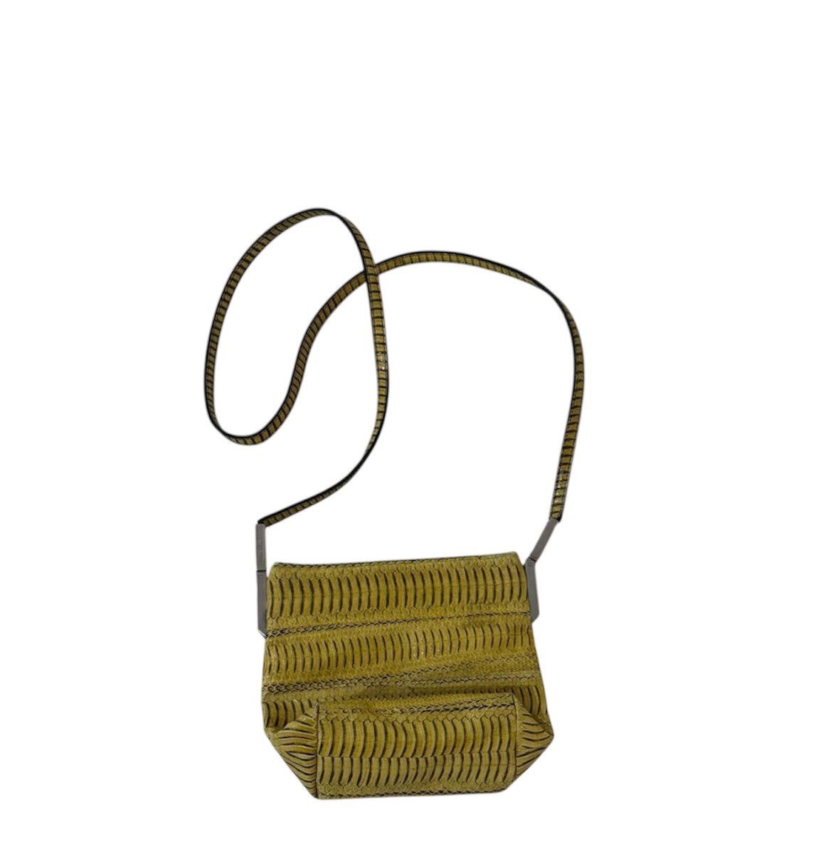 Rick Owens SS18 Yellow Snakeskin Bag Size ONE SIZE - 2 Thumbnail