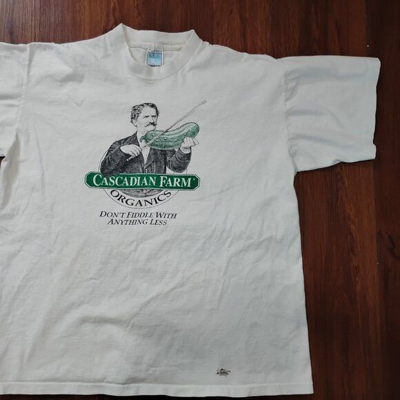 Other Vintage 90s Quantum Loop Cascadian Farm Organics T-Shirt Size US XL / EU 56 / 4 - 3 Thumbnail