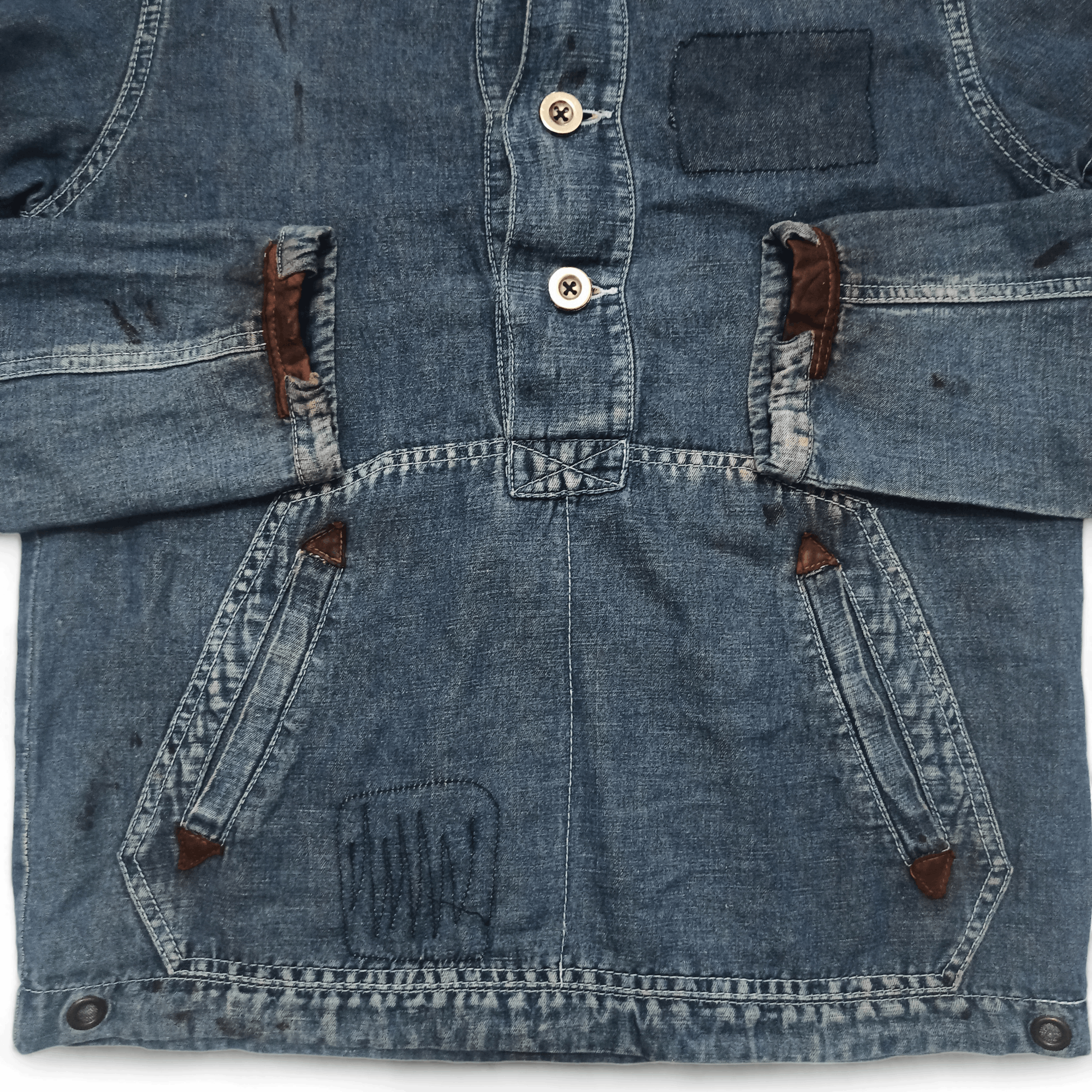 Japanese Brand Vintage Bonds and Peace Japanese Brand Light Denim Jacket Size US M / EU 48-50 / 2 - 7 Thumbnail