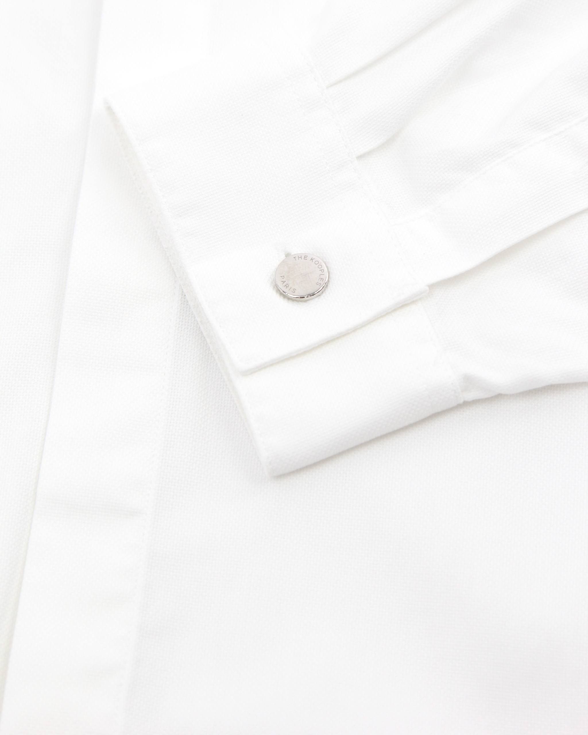 The Kooples THE KOOPLES PARIS White Slim Shirt Size US M / EU 48-50 / 2 - 9 Thumbnail