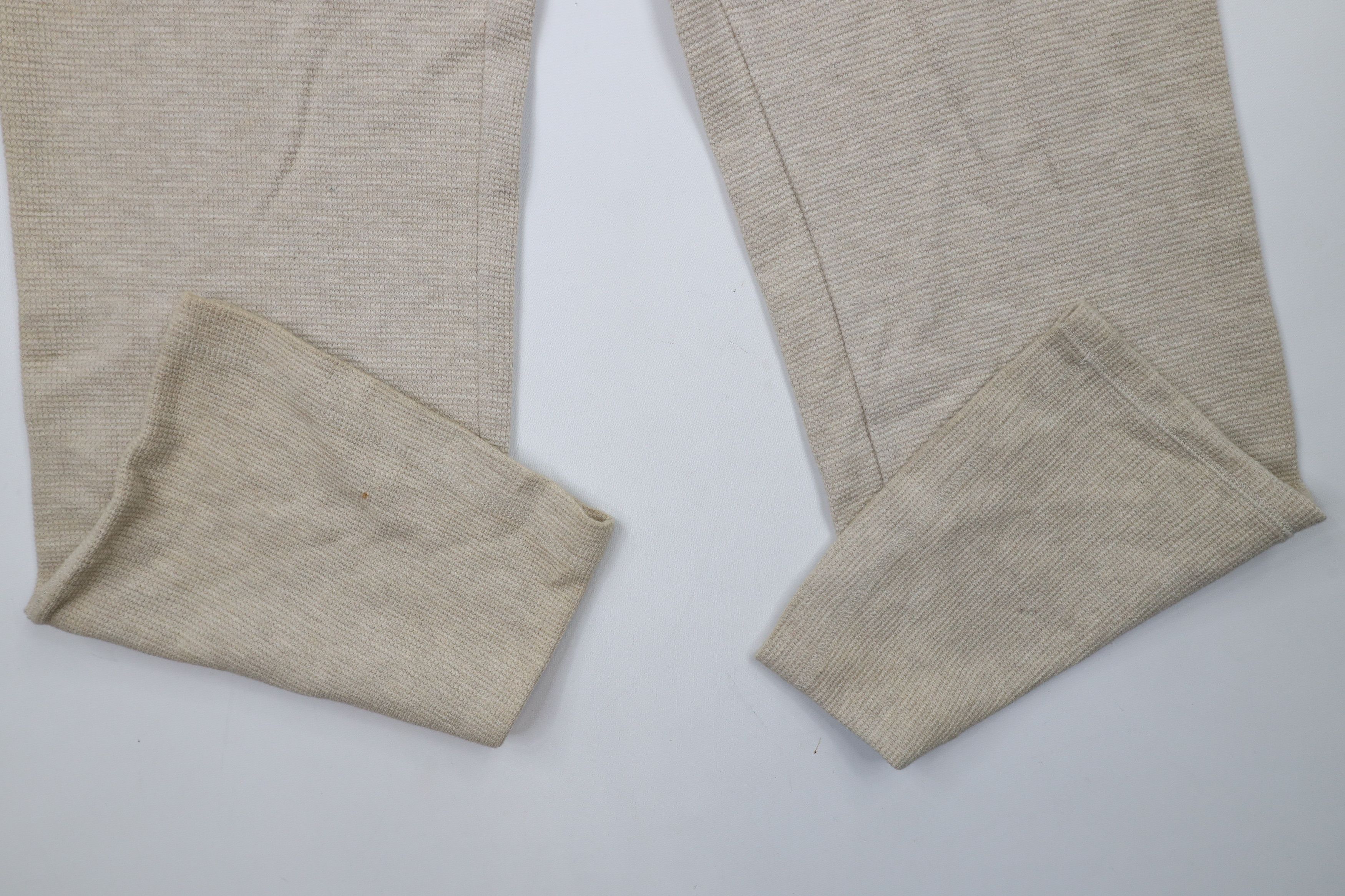 Ralph Lauren × Vintage Vintage 90s Ralph Lauren Waffle Knit Wide Leg Sweatpants Size 32" / US 10 / IT 46 - 5 Thumbnail