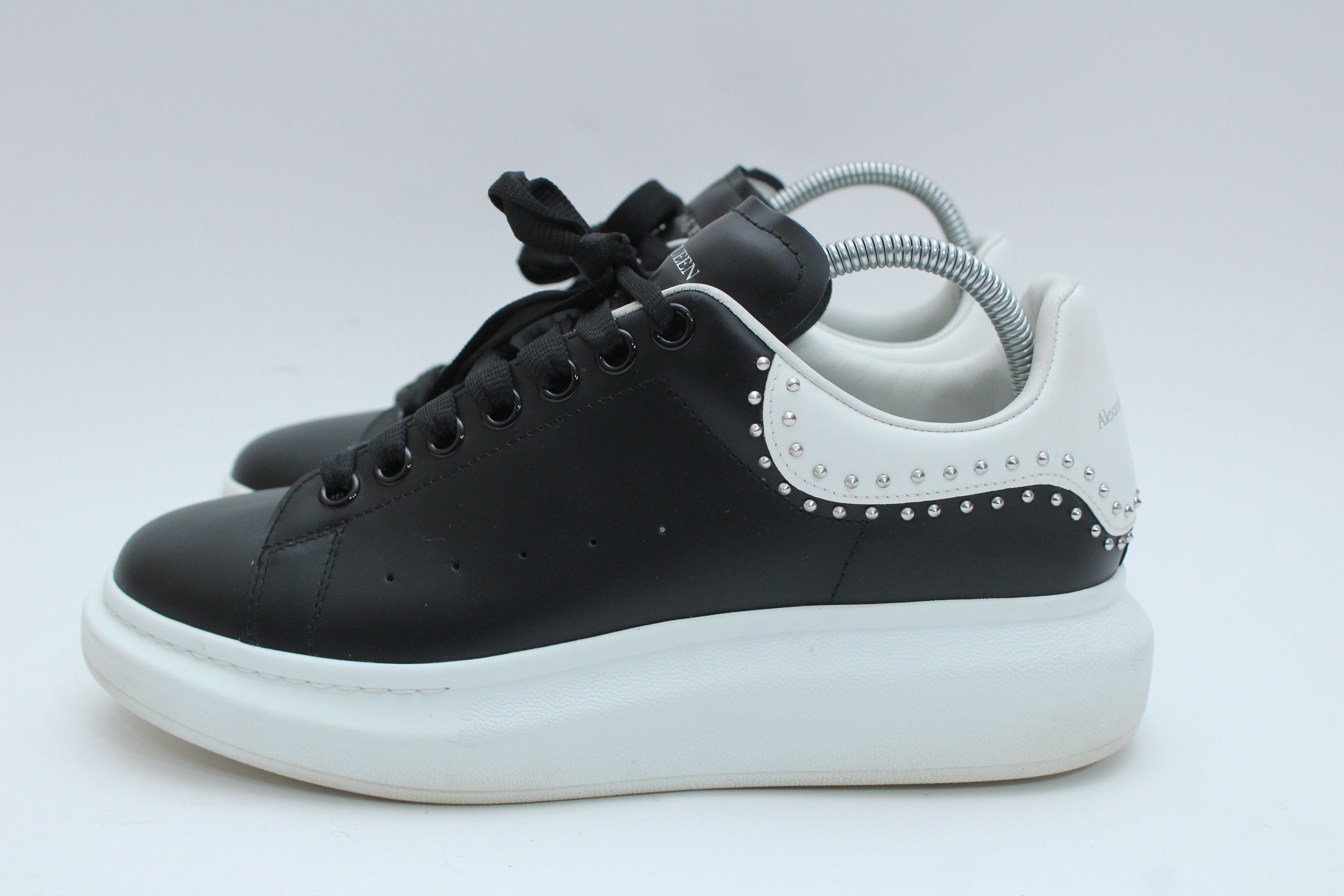 Alexander McQueen Alexander McQueen Oversized Studded Sneakers Black Leather Size US 8 / EU 41 - 2 Thumbnail