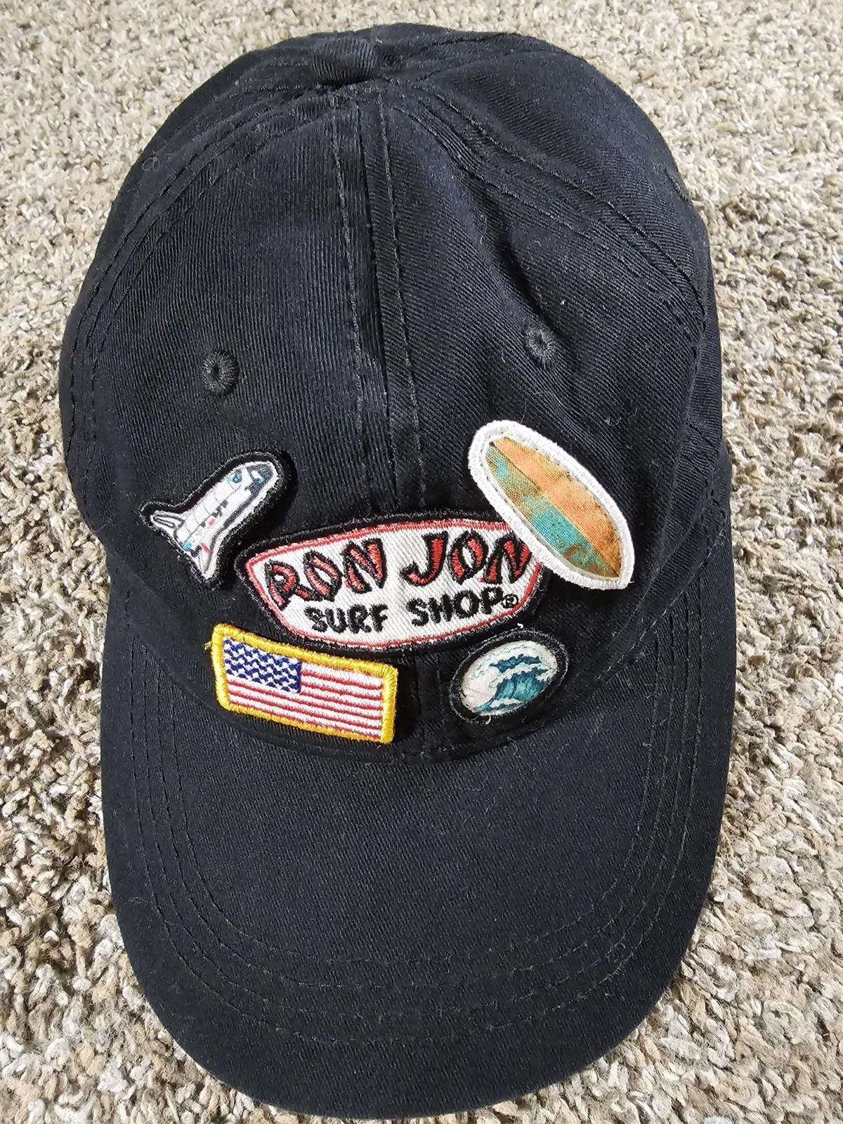 Ron Jon Surf Shop Ron Jon Surf Shop strapback black Hat W/ patches Size ONE SIZE - 2 Thumbnail
