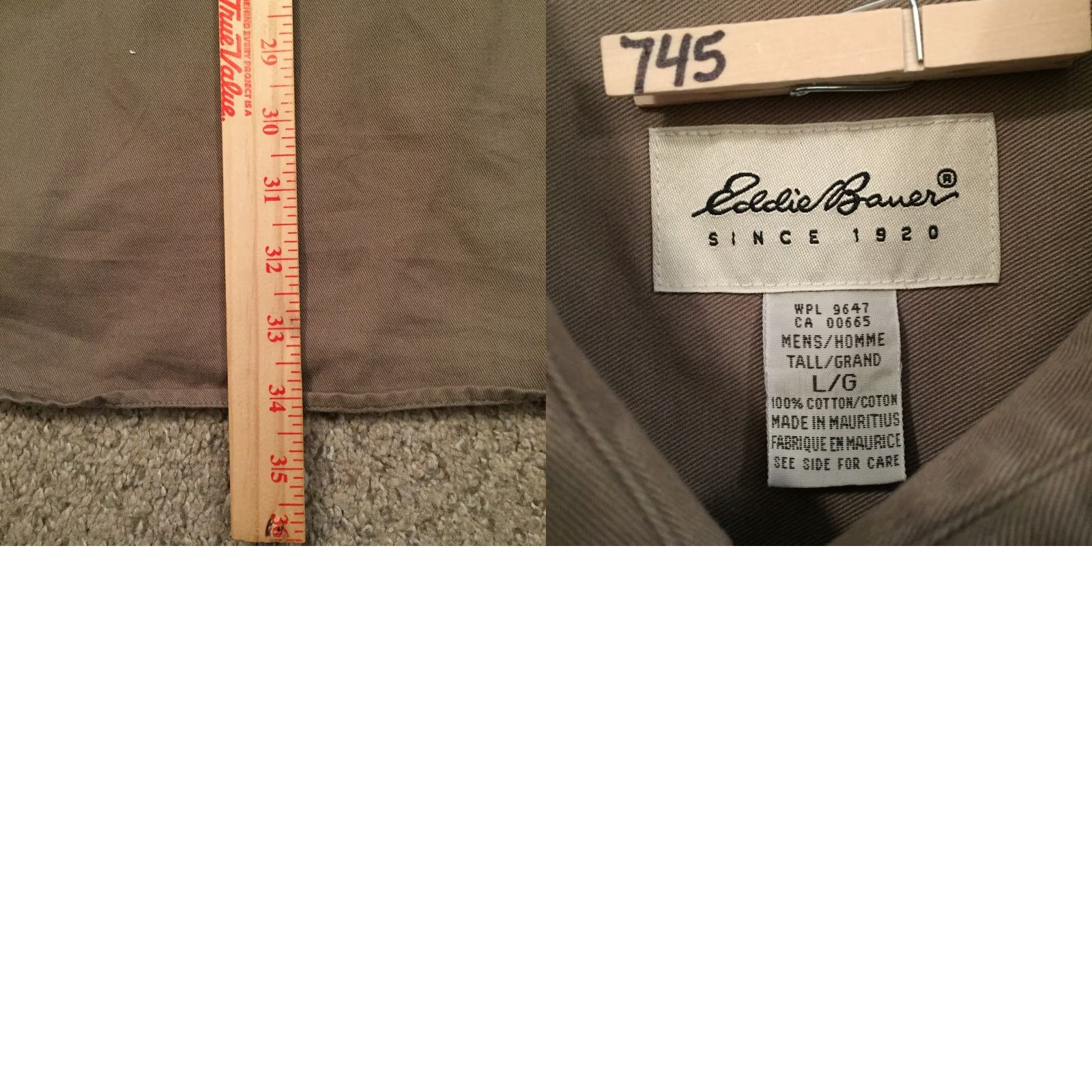 Eddie Bauer Eddie Bauer Shirt Mens Large Green Short Sleeve Button-Up Size US L / EU 52-54 / 3 - 8 Thumbnail