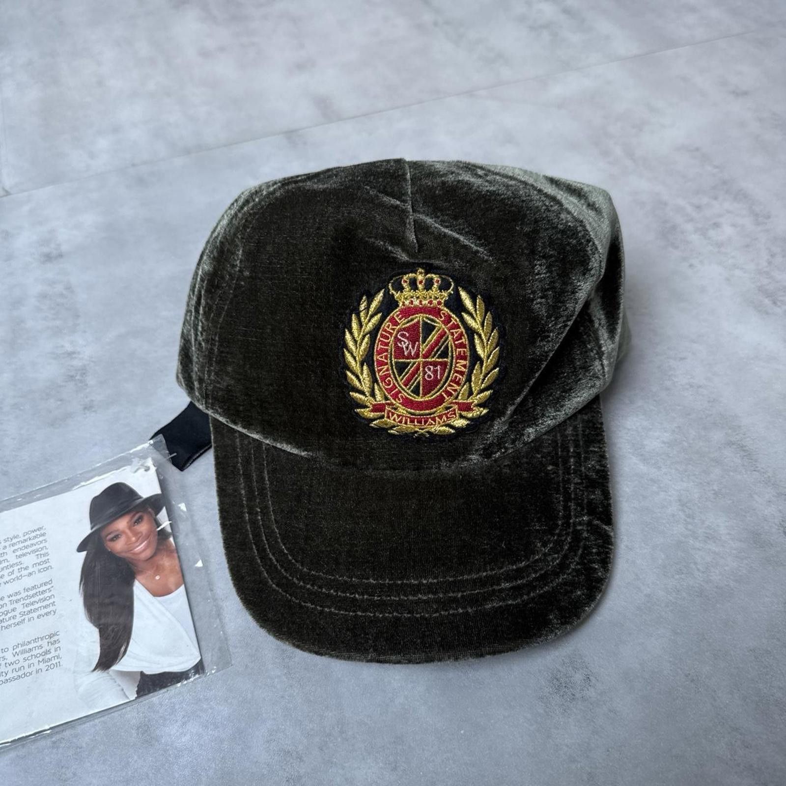 Other Y2K Serena Williams 00s Green velvet hat SnapBack NWT Size ONE SIZE - 2 Thumbnail