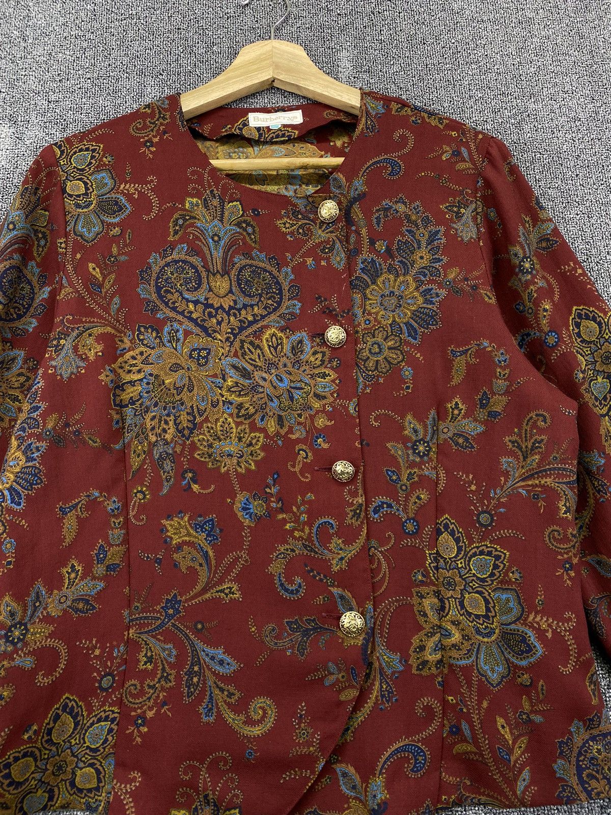 Burberry × Vintage Vintage Burberry Paisley Shirts Button Up Flannel Size M / US 6-8 / IT 42-44 - 5 Thumbnail