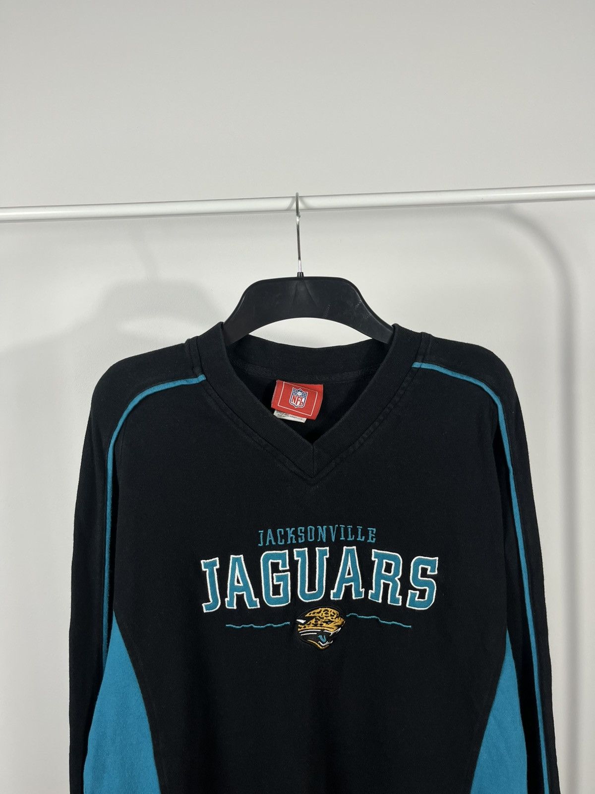 NFL Vintage NFL Jacksonville Jaguars Teal Long Sleeve Shirt Size US M / EU 48-50 / 2 - 2 Thumbnail