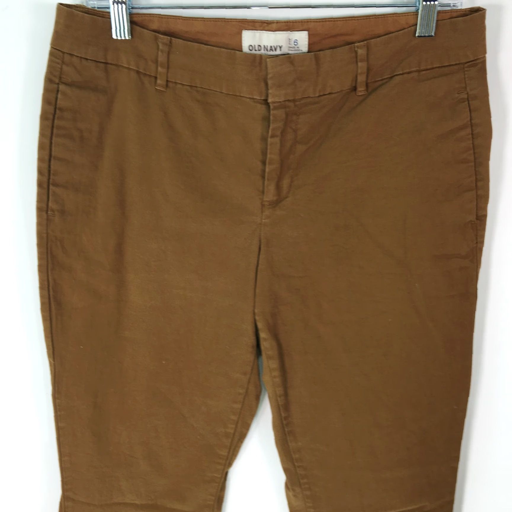 Old Navy VINTAGE Old Navy Women's Khaki Brown Mid Rise Casual Straight Pants Size 6 Size 32" / US 10 / IT 46 - 3 Thumbnail