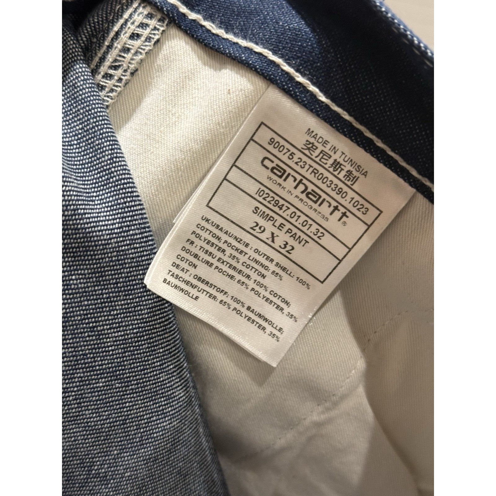Carhartt Wip Carhartt WIP Work In Progress Single Knee Trousers Pants Size US 29 - 6 Thumbnail
