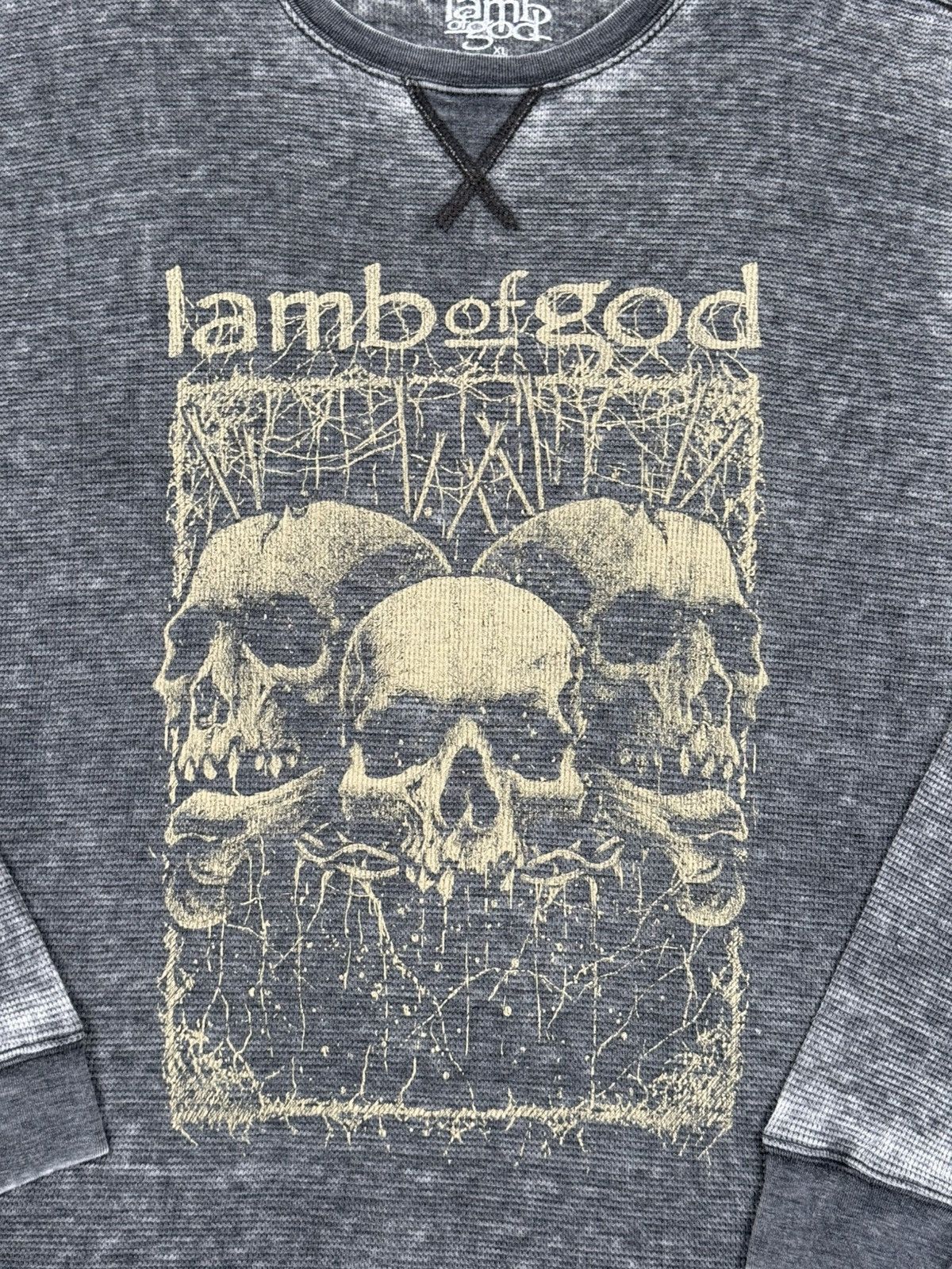 Band Tees Lamb of God Thermal Shirt Size US XL / EU 56 / 4 - 2 Thumbnail