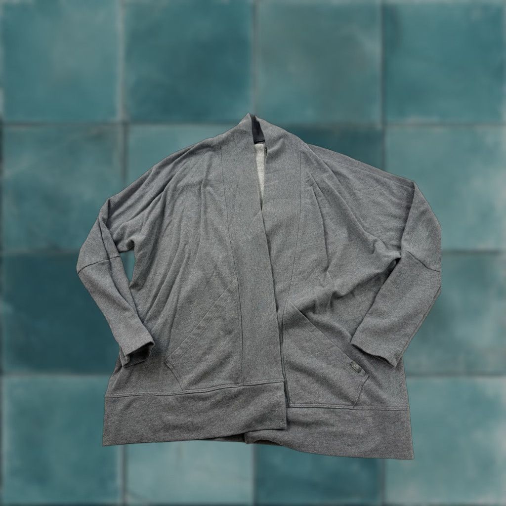 Prana Prana Sweater Womens Large Gray Cardigan Open Front Centerpiece Wrap Sweatshirt Size M / US 6-8 / IT 42-44 - 1 Thumbnail