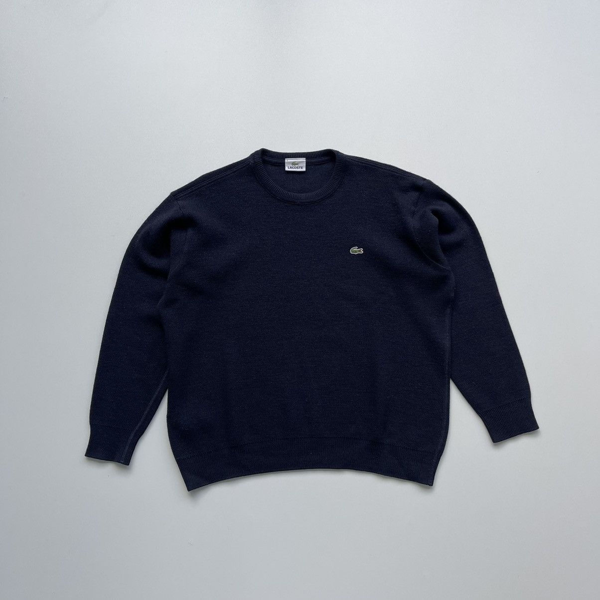 Lacoste × Vintage Lacoste Women Vintage Wool/Acrylic Knit Sweater Navy Size M / US 6-8 / IT 42-44 - 1 Thumbnail