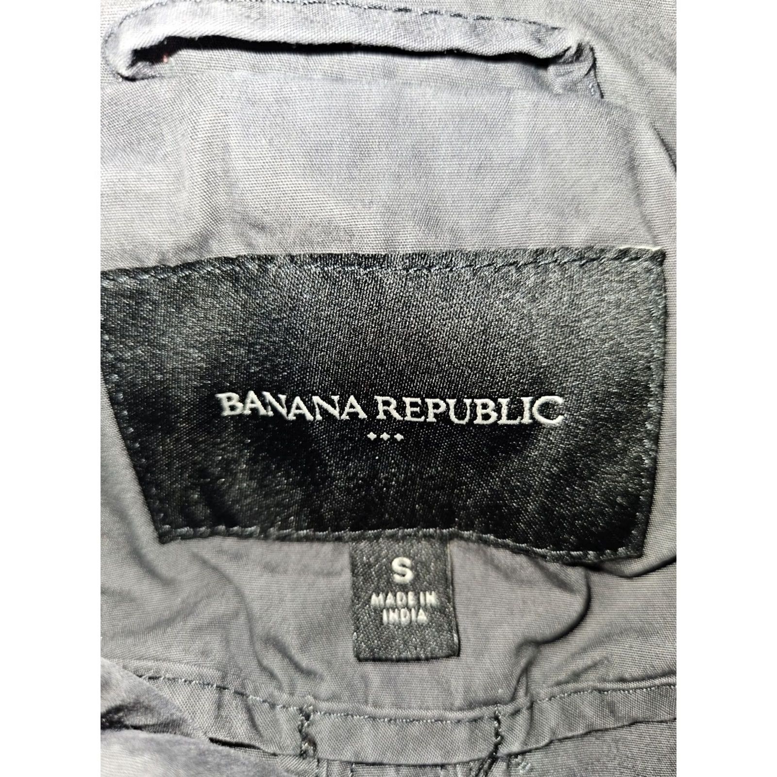 Banana Republic VINTAGE Banana Republic Military Jacket Women's Small Gray Full Zip Snap Size S / US 4 / IT 40 - 2 Thumbnail