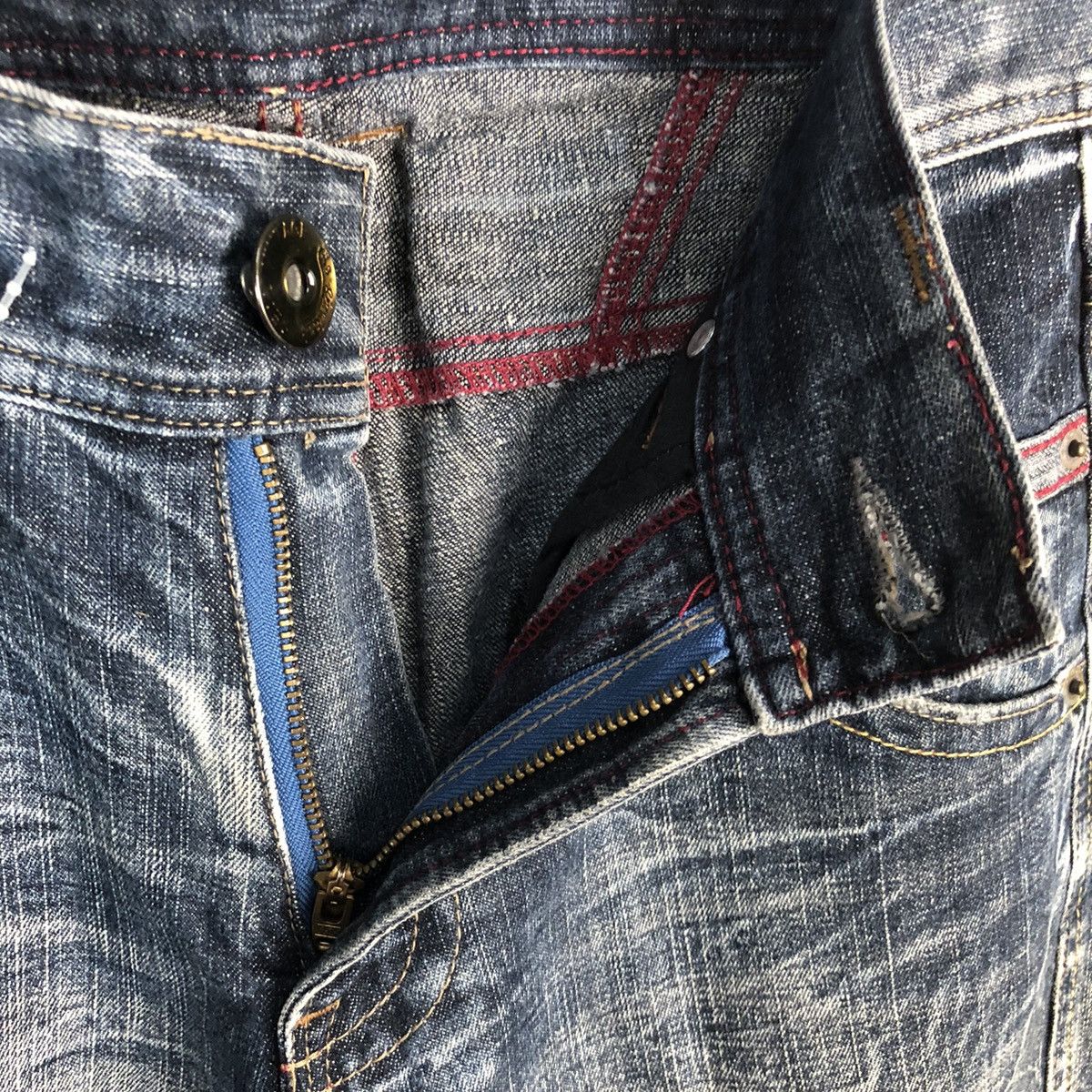 Japanese Brand DL Japanese Brand Blue Denim Pants #C633 Size US 31 - 11 Thumbnail