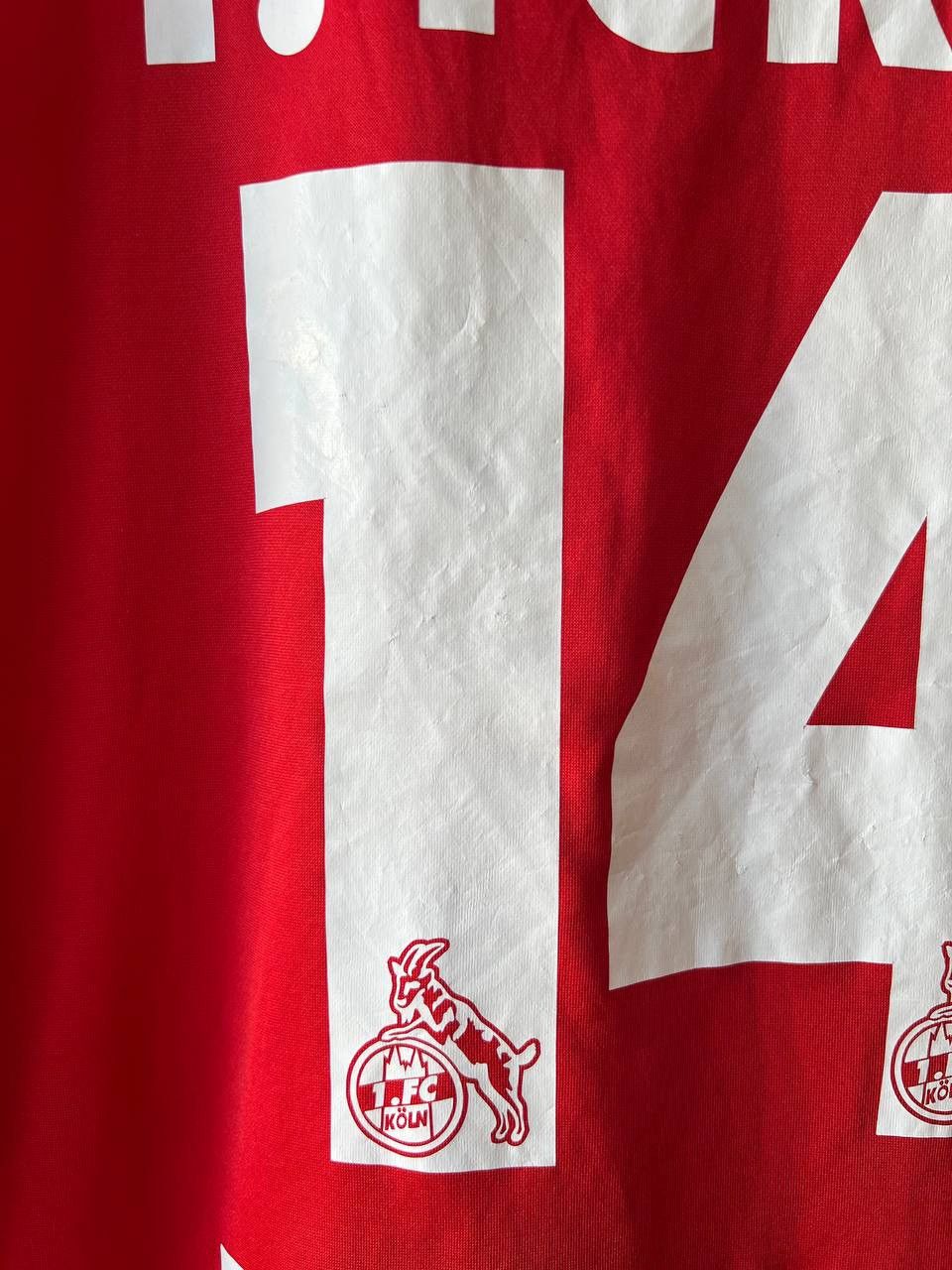 Vintage 2001 FC KÖLN #14 BALITSCH MATCH WORN SOCCER FOOTBALL JERSEY Size US L / EU 52-54 / 3 - 15 Thumbnail