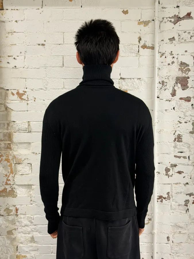 Balmain 2000s Pierre Balmain Black Wool Multi Pockets Turtleneck Size US M / EU 48-50 / 2 - 2 Thumbnail