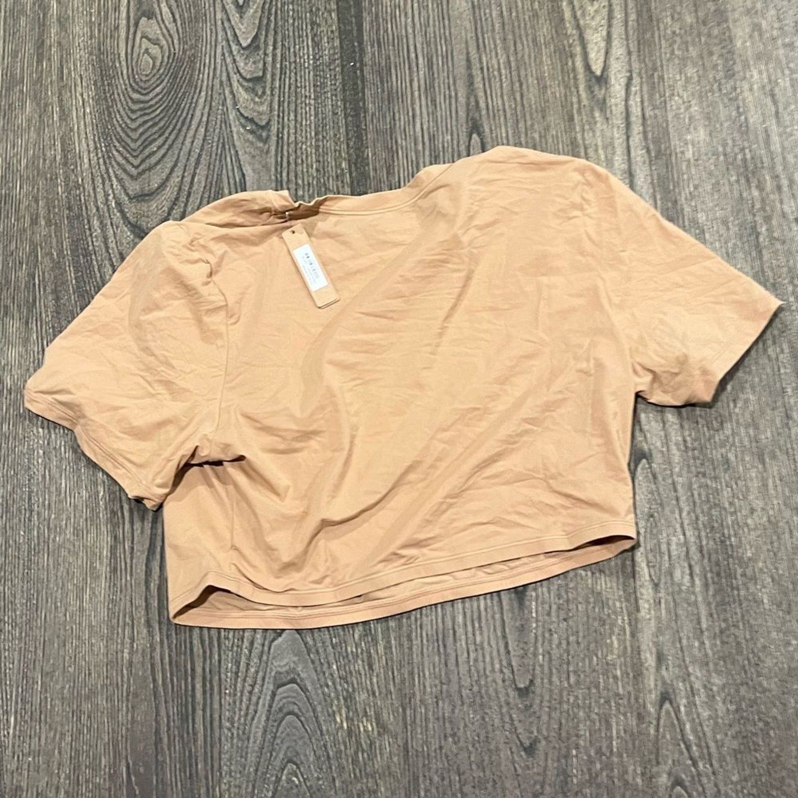 SKIMS Skims Fits Everybody Super Cropped T-Shirt Pullover Ochre 2X Size XXL / US 16-18 / IT 52-54 - 3 Thumbnail