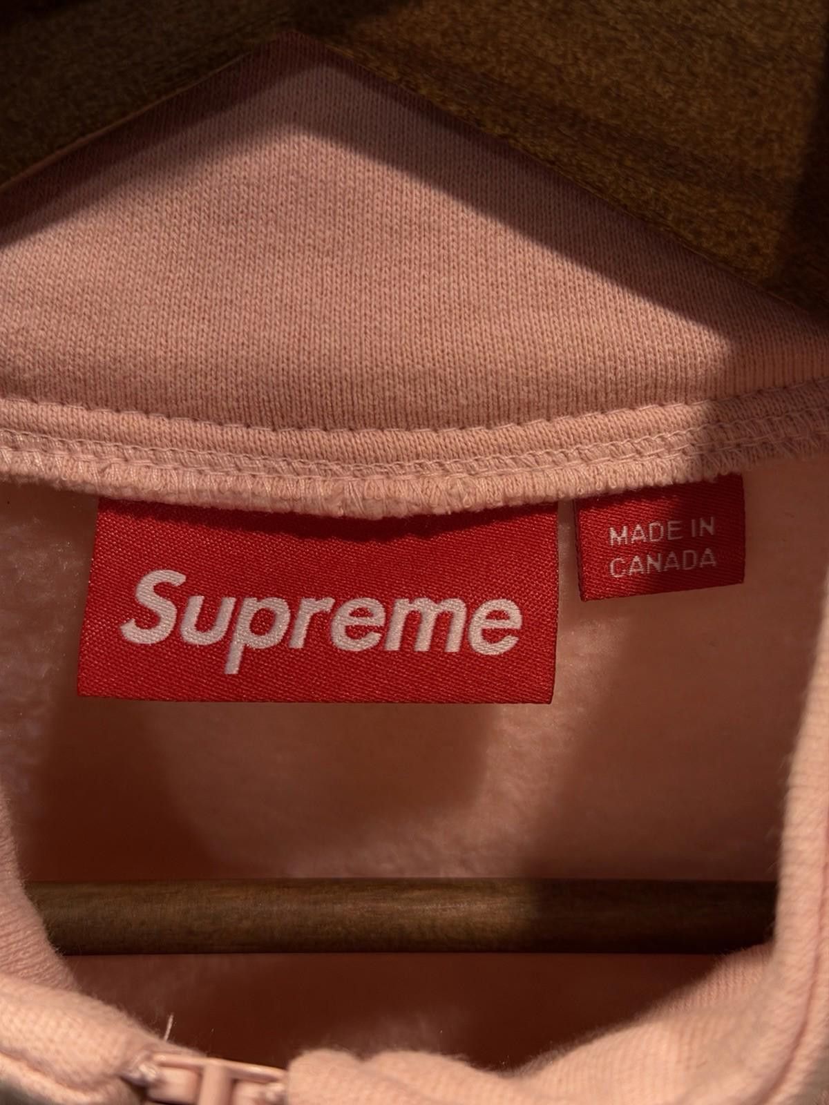 Supreme Supreme Shop Flag Half Zip Pullover Light Pink London (M) Size US M / EU 48-50 / 2 - 8 Thumbnail