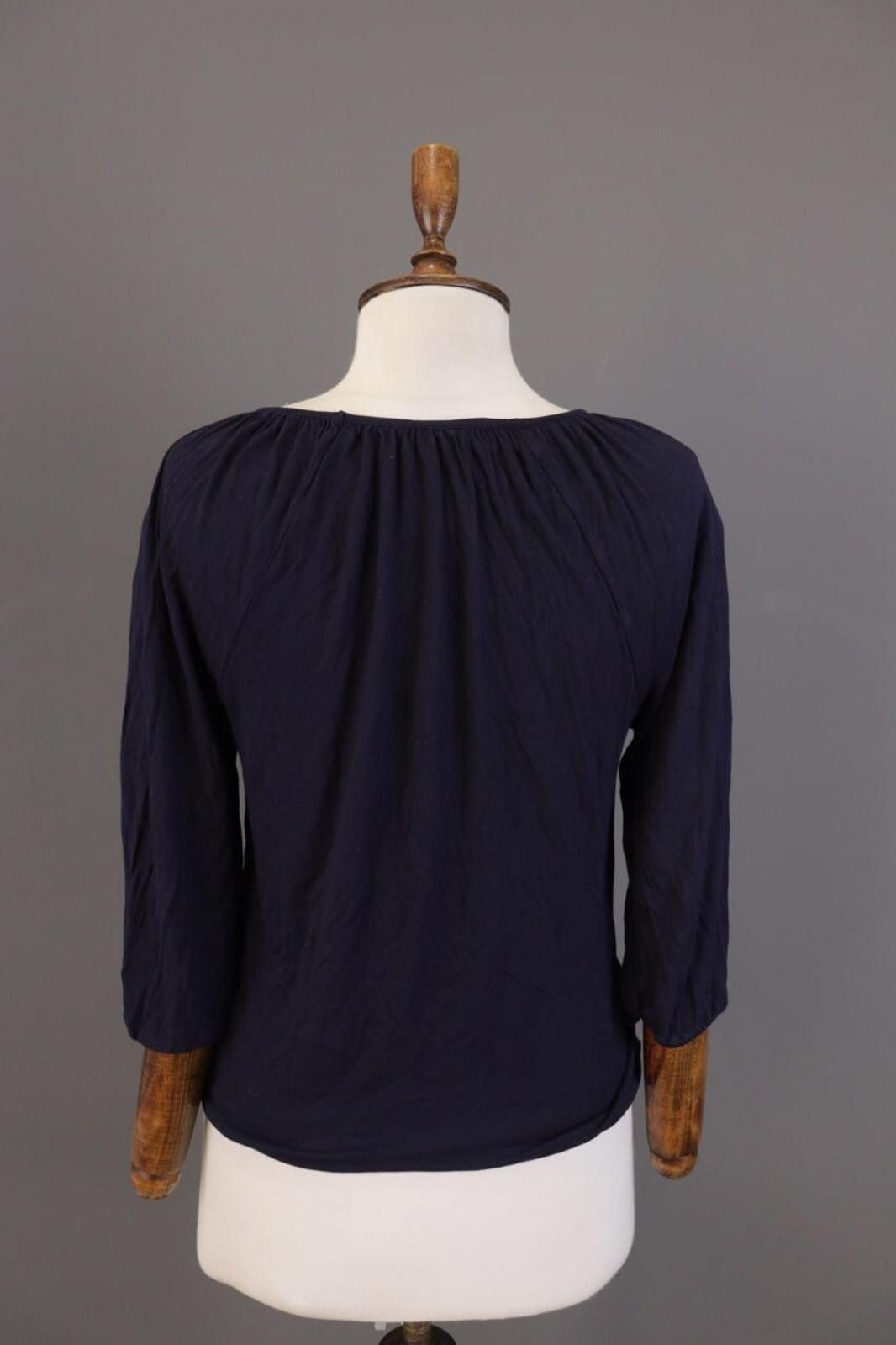 Lauren Ralph Lauren Lauren Ralph Lauren Blue Ruffle Stretch Blouse Shirt M Size M / US 6-8 / IT 42-44 - 8 Thumbnail