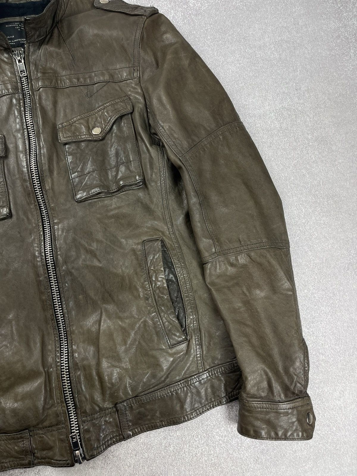 Allsaints Allsaints Spitalfields Leather Jacket Men’s Size S Size US S / EU 44-46 / 1 - 2 Thumbnail